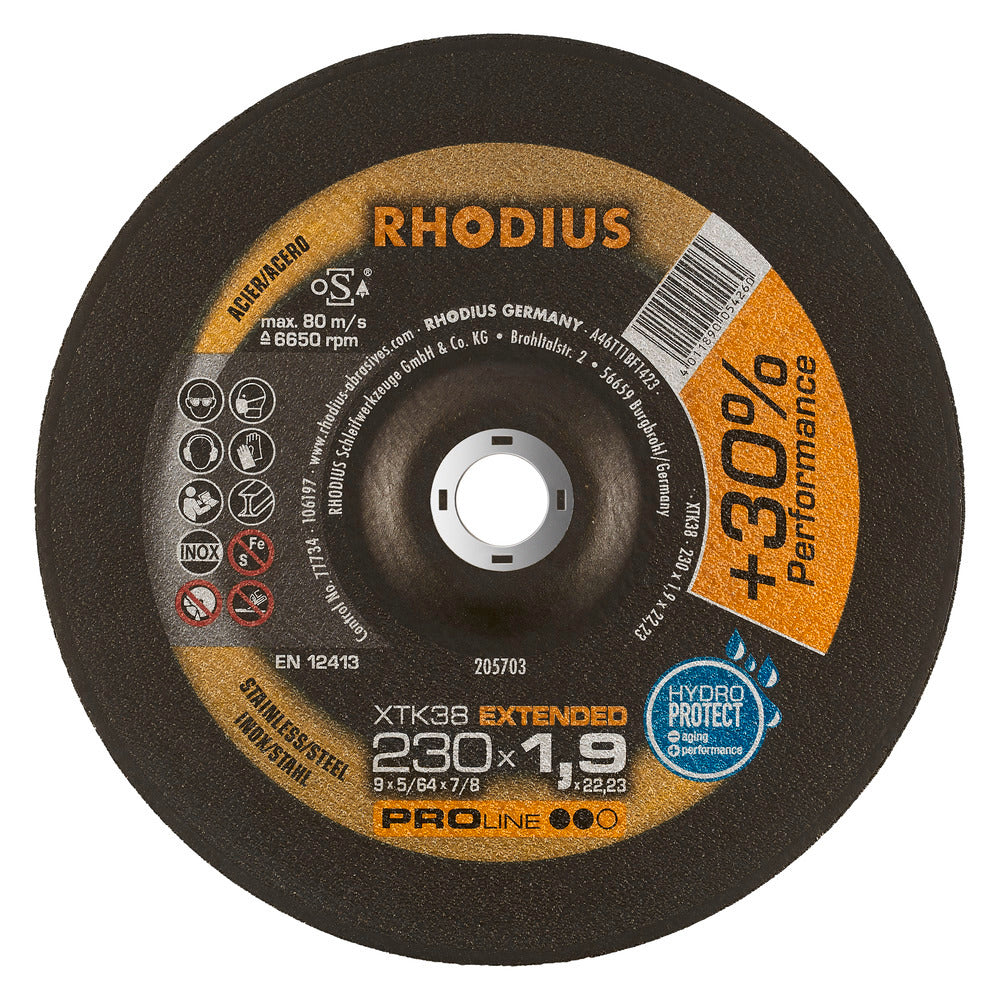RHODIUS XTK38 Skæreskive 230x1.9 (25 stk./pakke) 