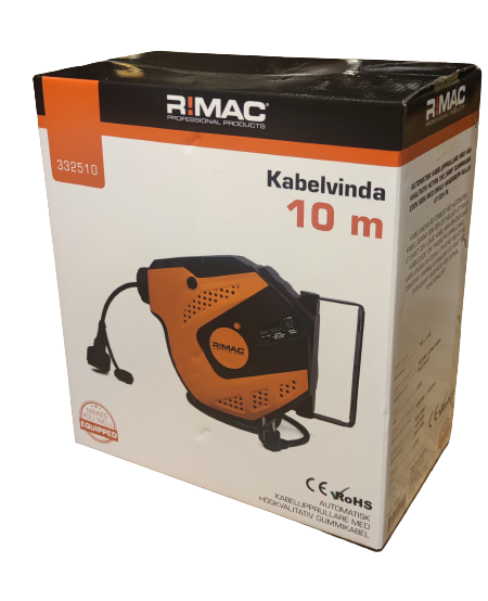 R!MAC Elektrisk kabeltromle 230V 2,5mm² - 10m
