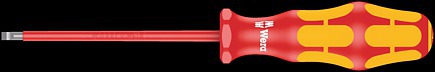 WERA 160i 0,4 x 2,5 x 80 mm VDE-isoleret skruetrækker til lige kærvskruer 0,4x2,5x80