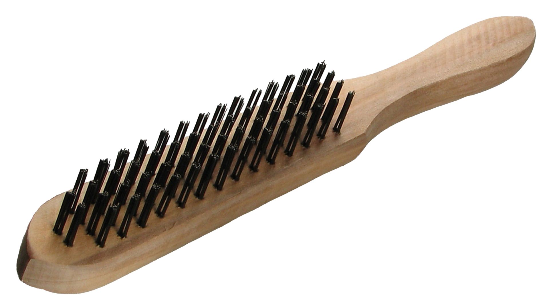 Stålbørste i rustfrit stål med 3 rækker