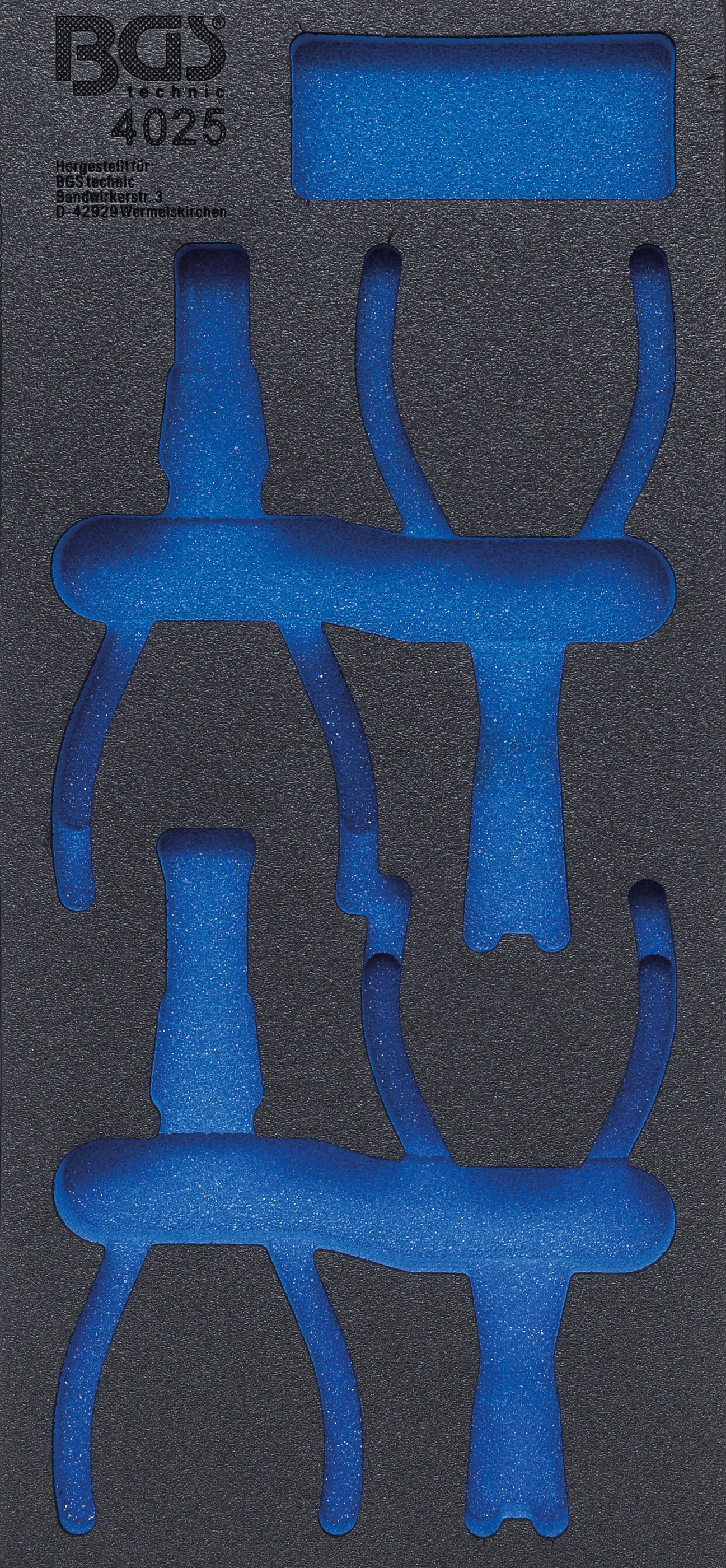 Værkstedsvognsindsats 1/3 | tom | til BGS 4025