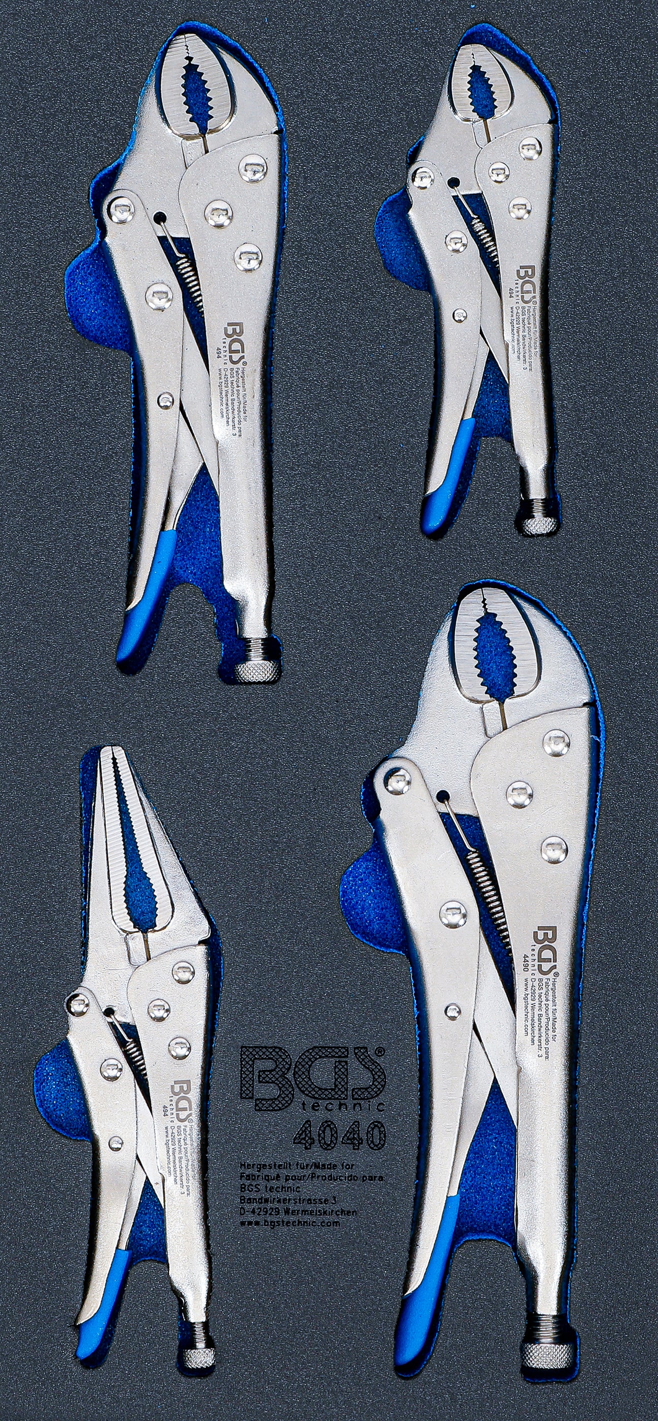 Værkstedsvognsindsats 1/3: Gribetænger | 4 stk.