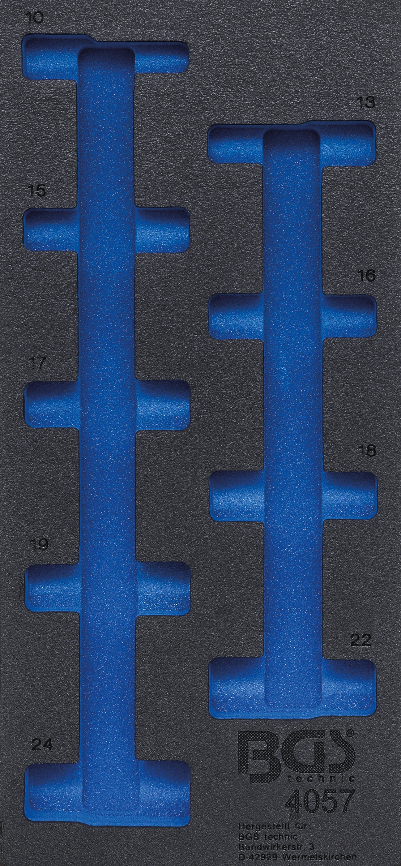 Værkstedsvognsindsats 1/3 | tom | til BGS 4057