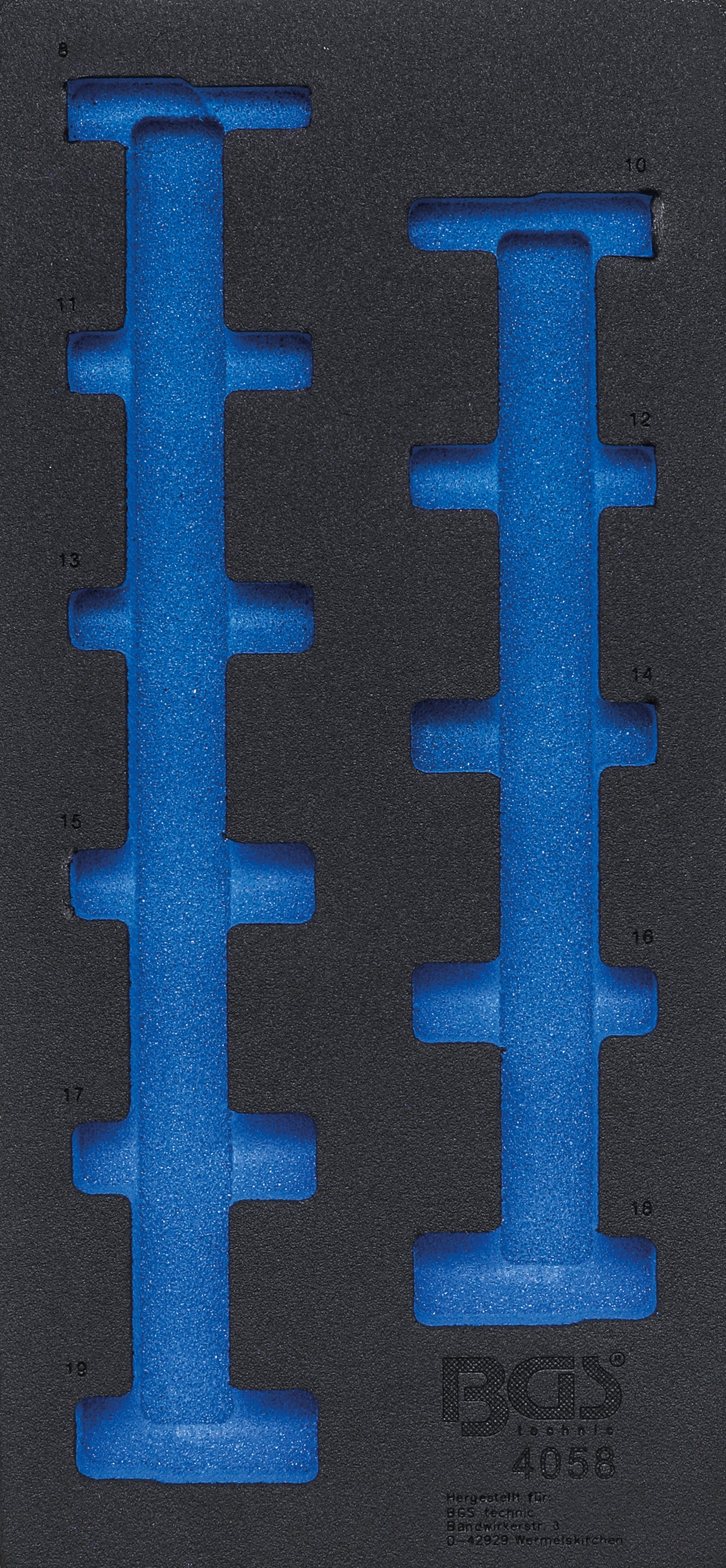 Værkstedsvognsindsats 1/3 | tom | til BGS 4058