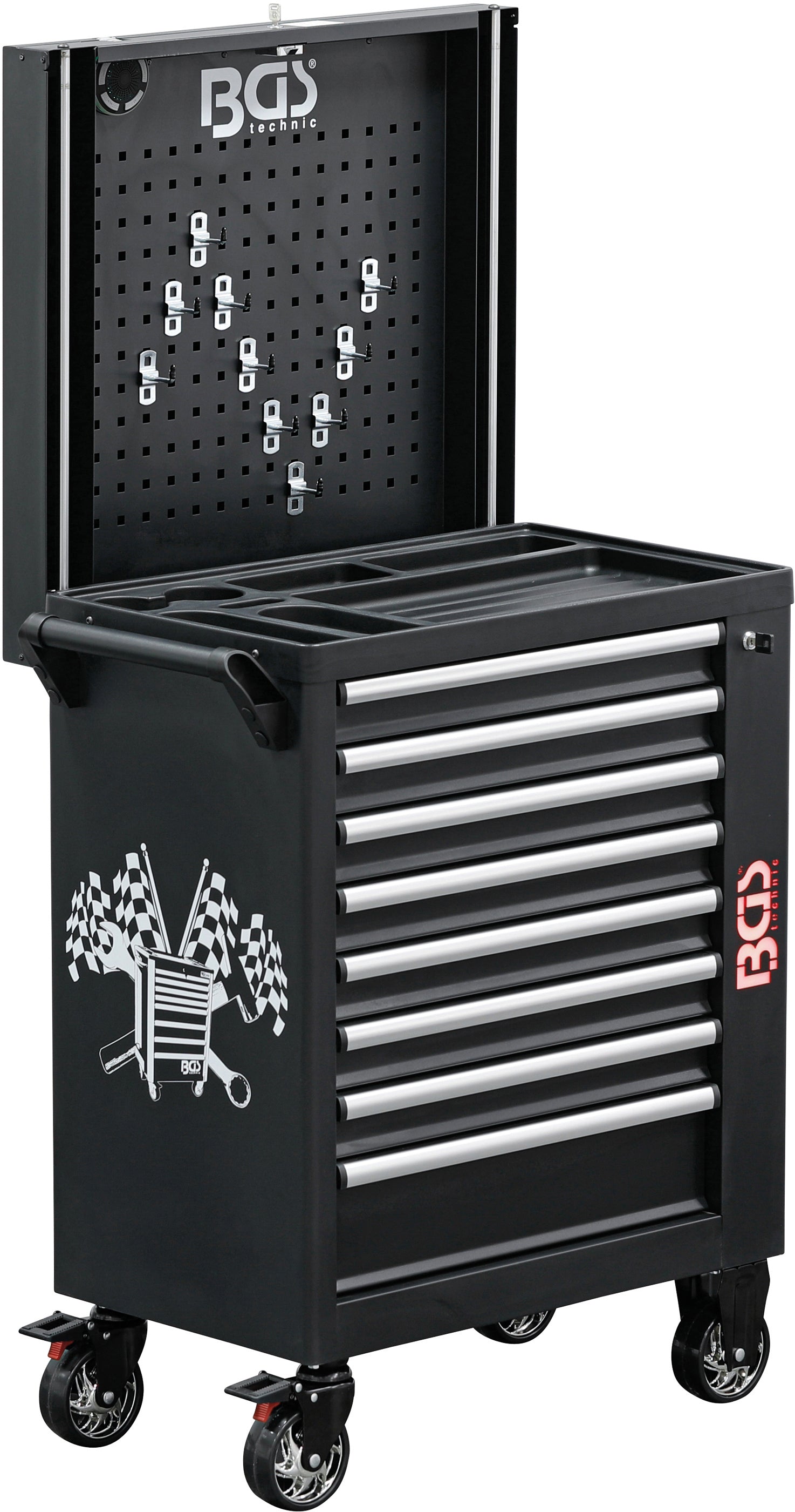 Værkstedsvogn | 8 skuffer | tom