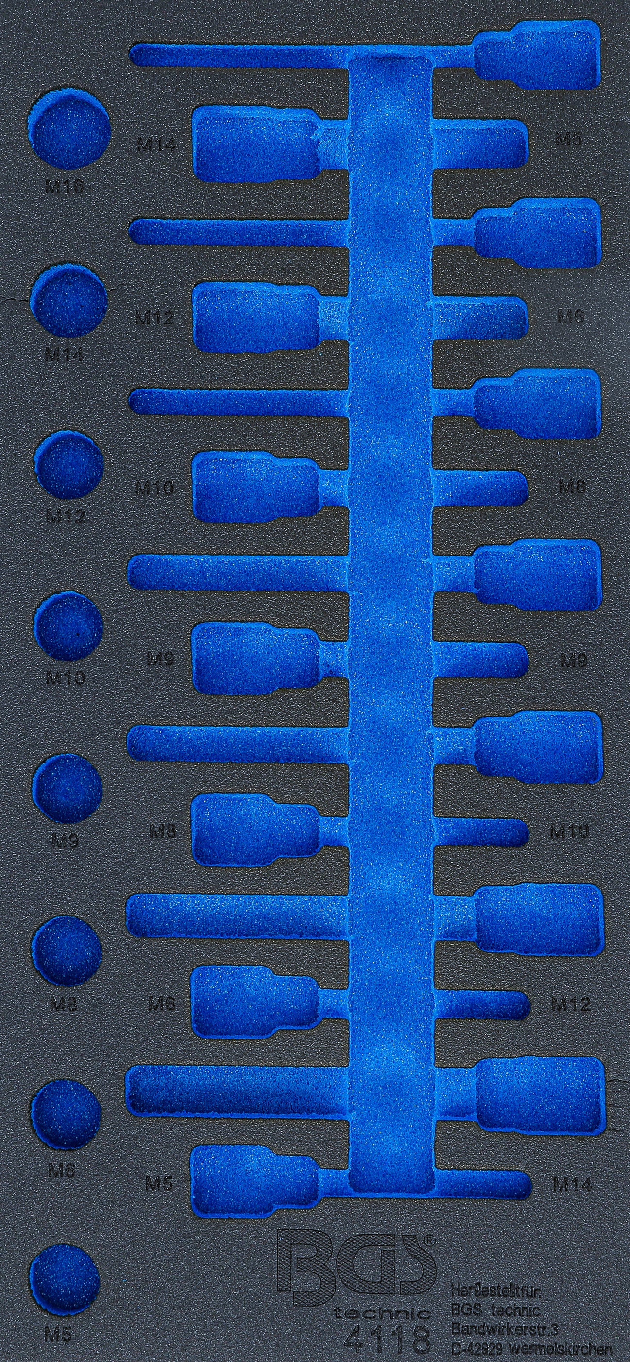 Værkstedsvognsindsats 1/3 | tom | til BGS 4118