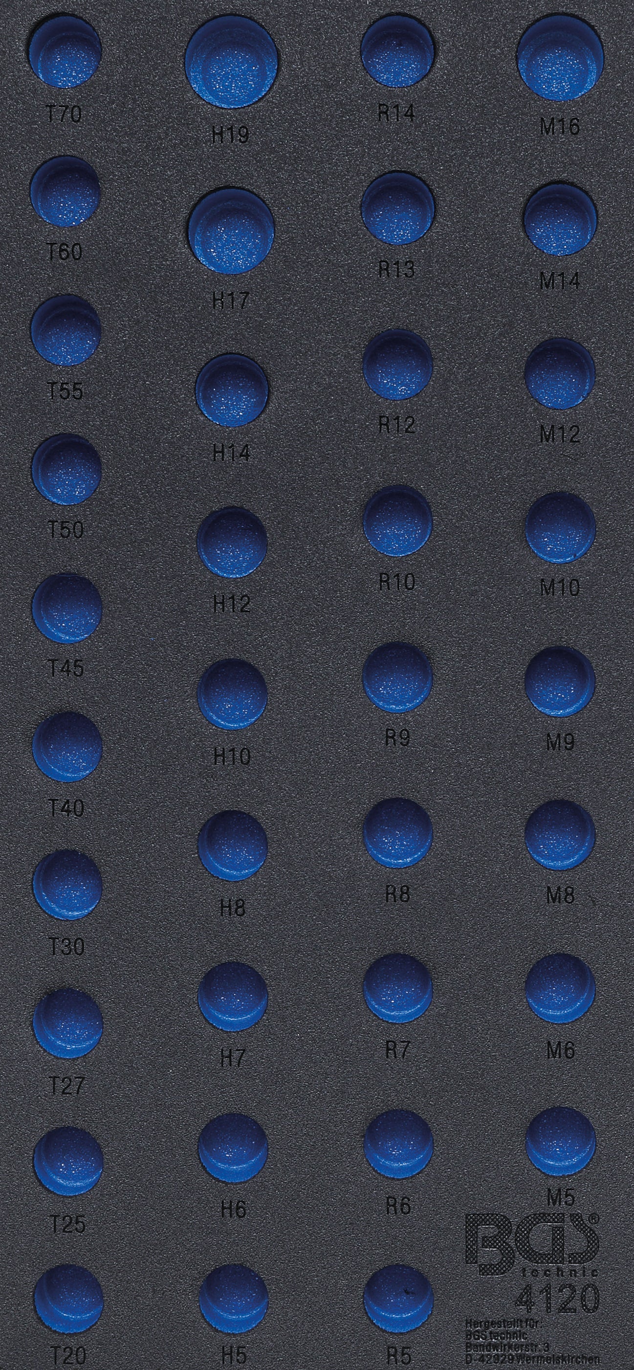 Værkstedsvognsindsats 1/3 | tom | til BGS 4120