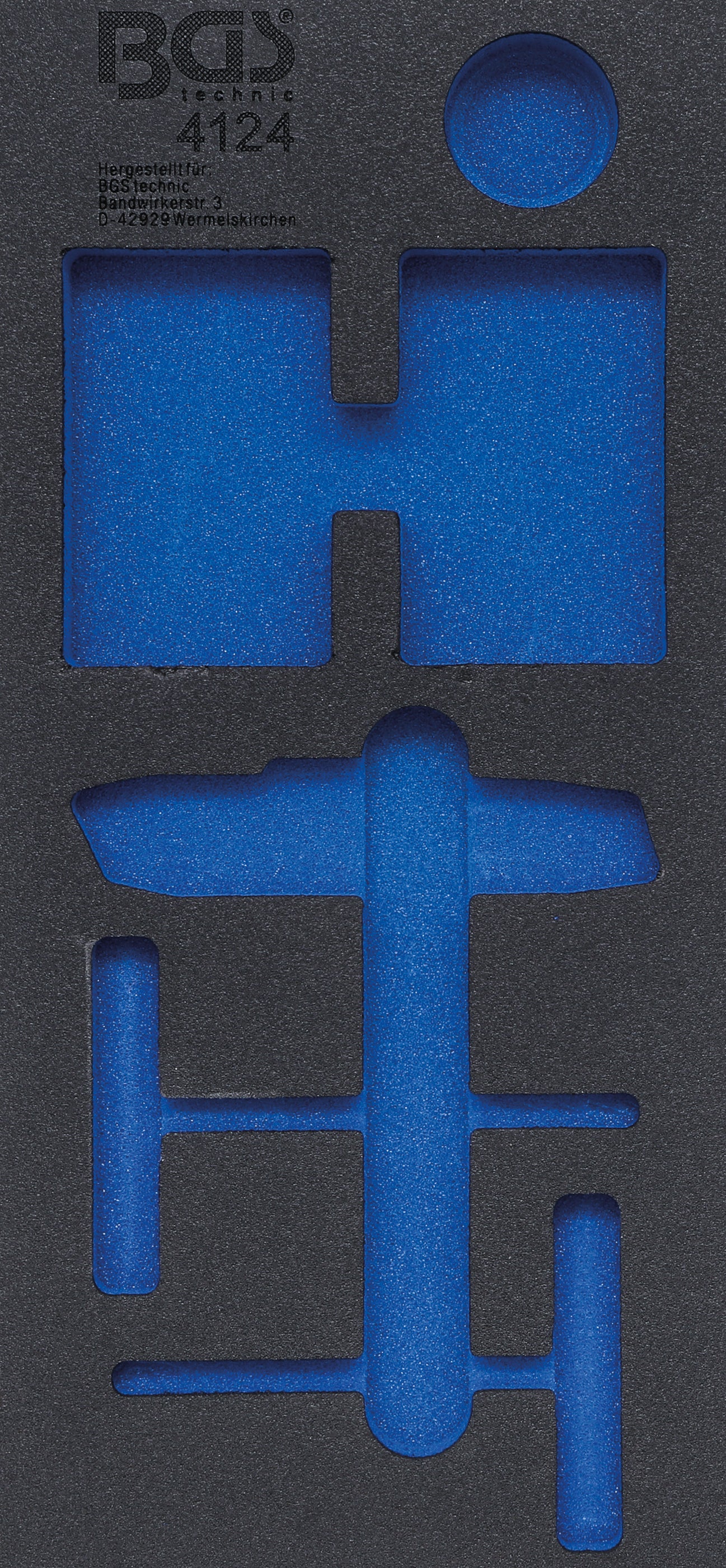 Værkstedsvognsindsats 1/3 | tom | til BGS 4124