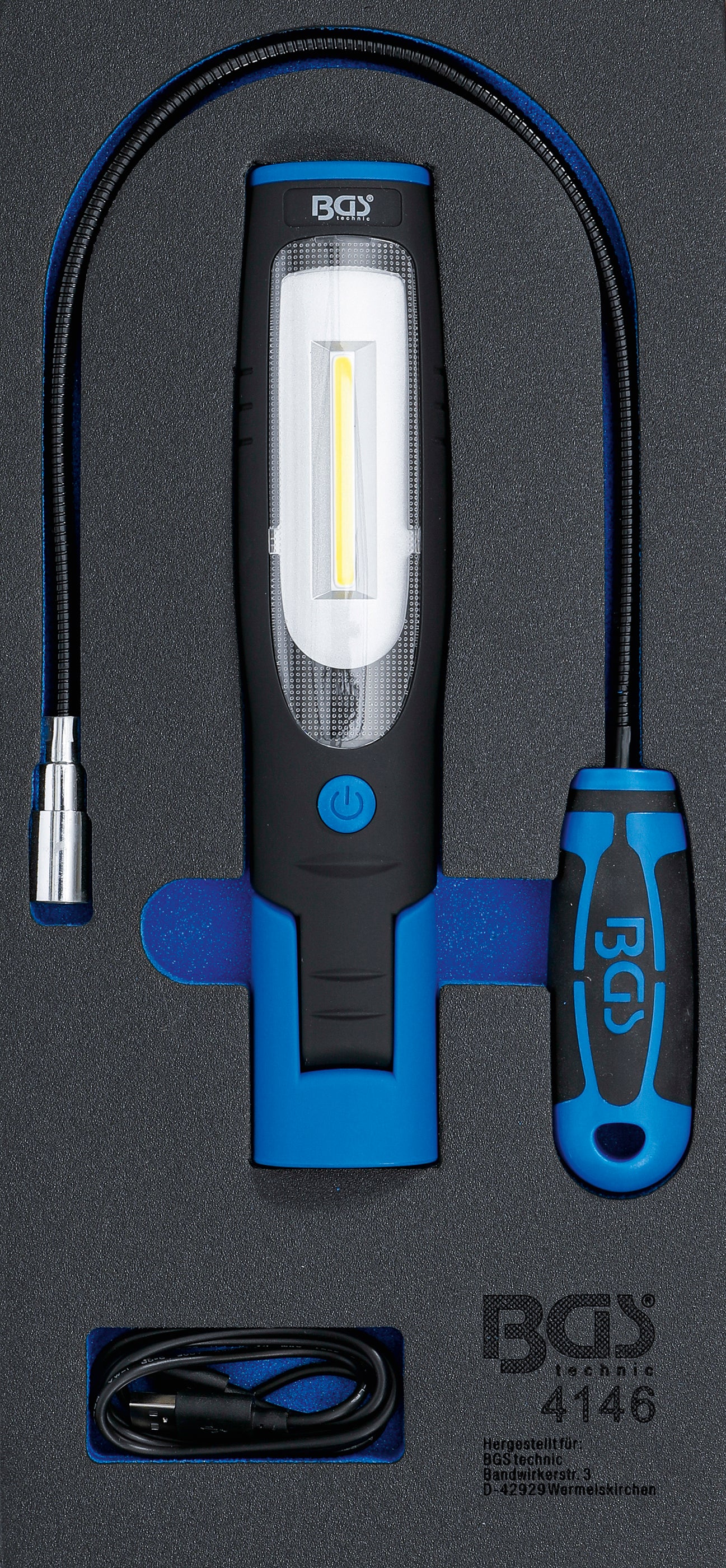 Værkstedsvognsindsats 1/3: Håndlampe og magnetlampe | 3 dele