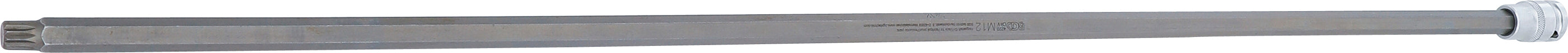 Bit-hylsa | Längd 800 mm | 12,5 mm (1/2") | Inre mångtandad (för XZN) M12 | för VAG