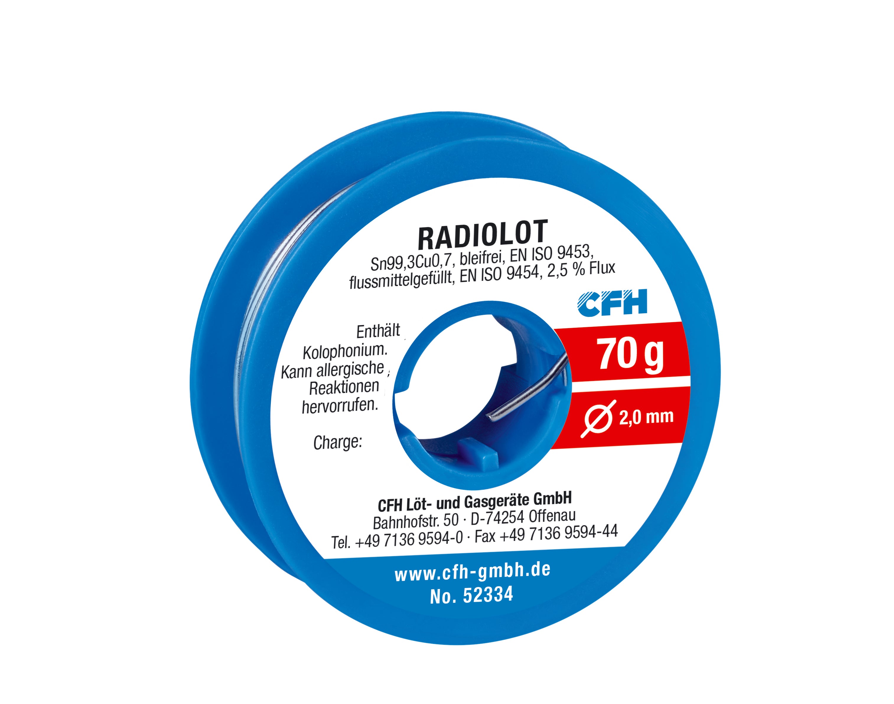 CFH Radio solder RL 334 lead-free 70g