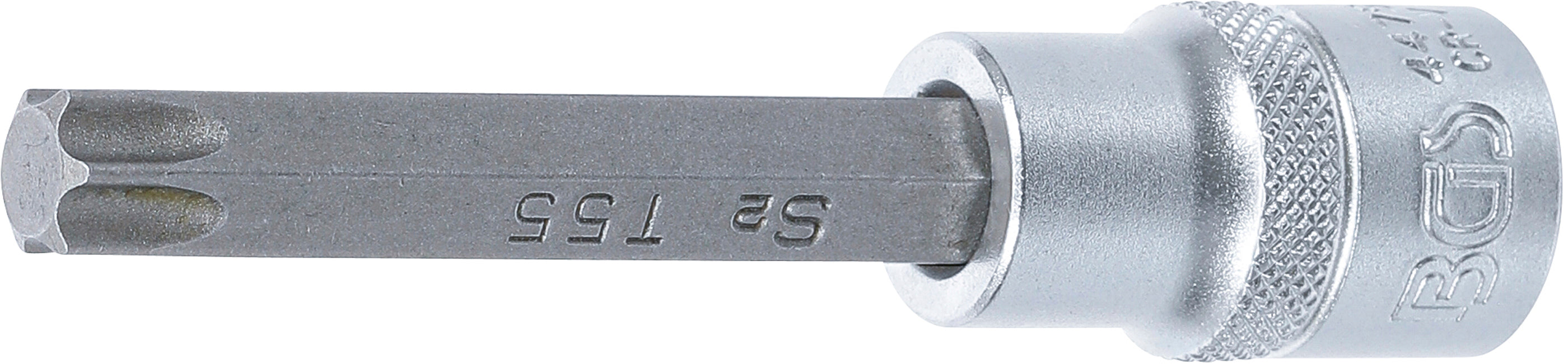 Bitindsats | Længde 100 mm | 12,5 mm (1/2") | T-profil (til Torx) T55