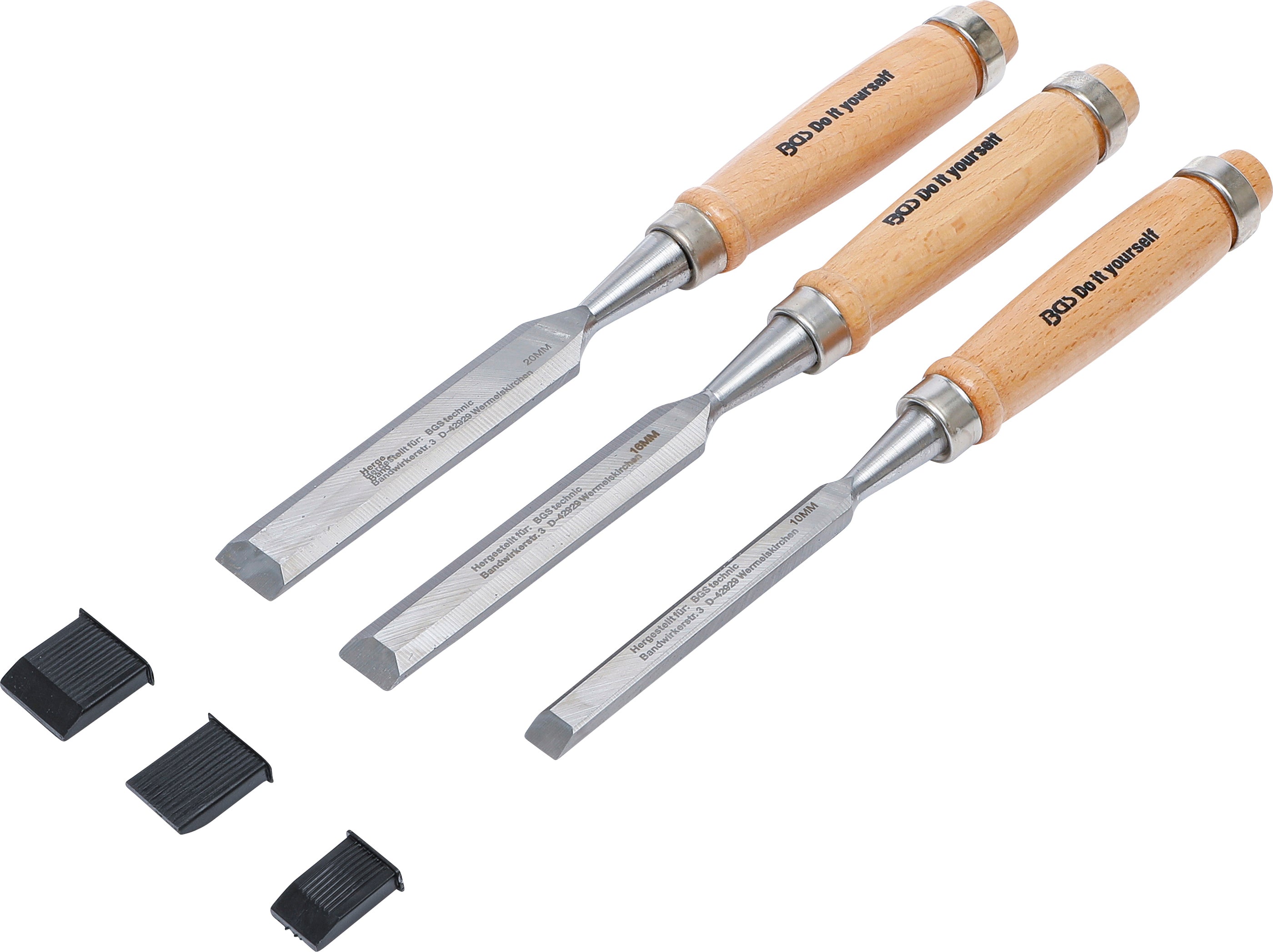 Mejselsæt | 10 / 16 / 20 mm | 3 dele