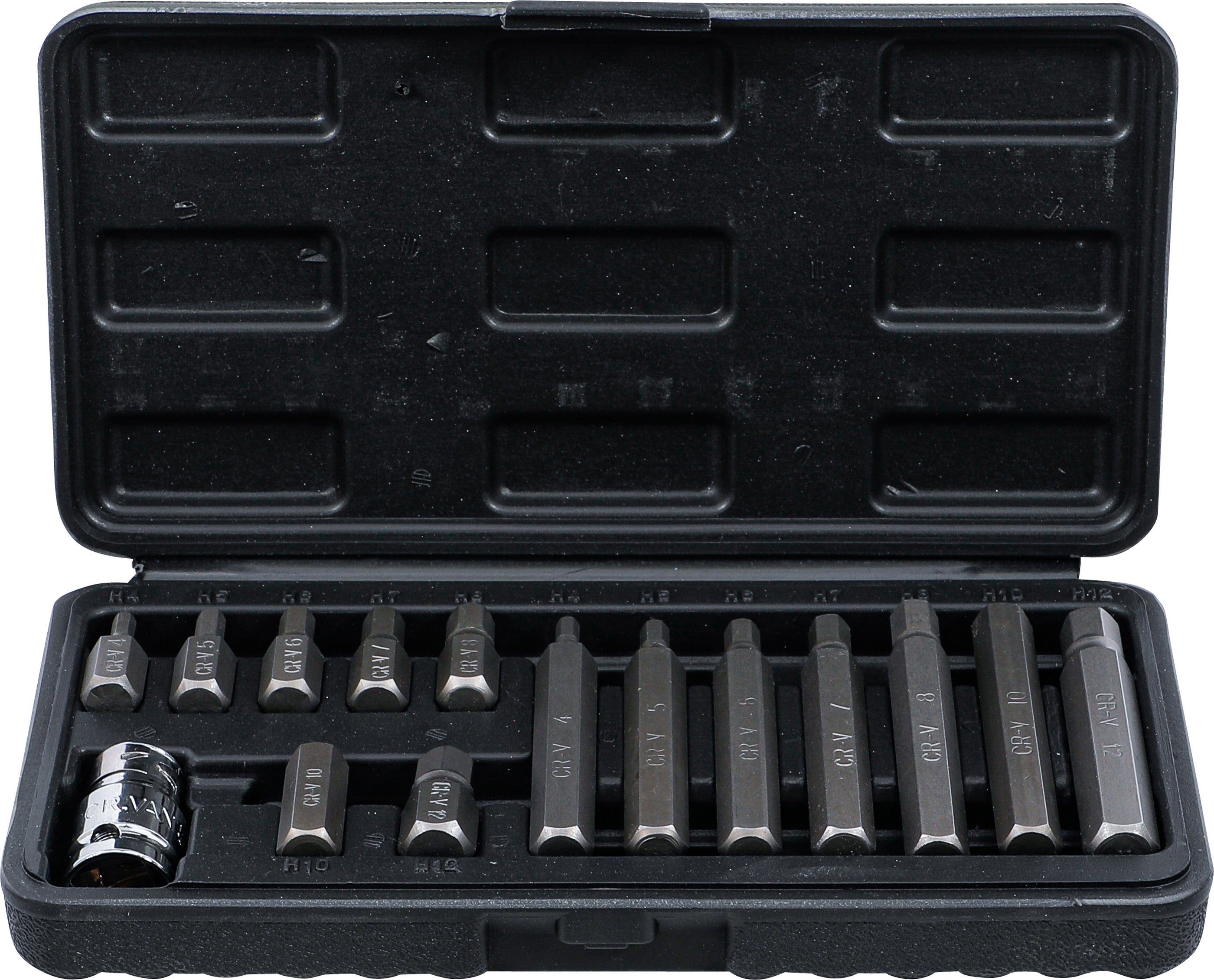 Bitsæt | Udvendig sekskant 10 mm (3/8") | Indvendig sekskant | 15 dele