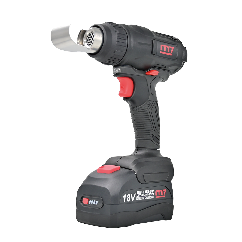 m7 Varmluftpistol 18V inkl. 2 x 5,0 Ah batteri og oplader