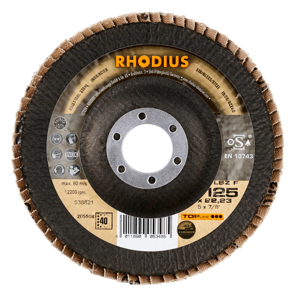 RHODIUS LSZF 125x22,23 K60 (10 pakker) 