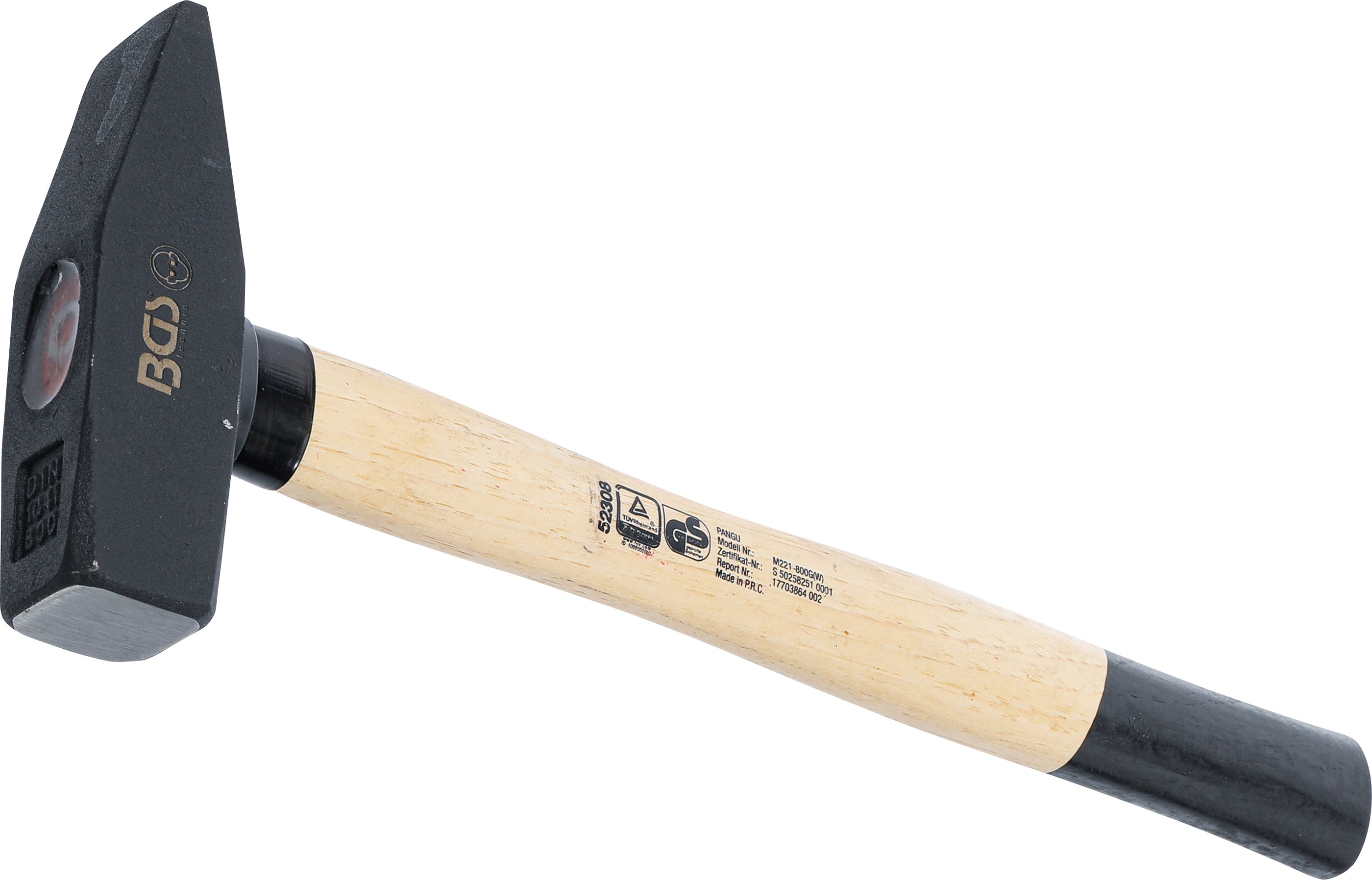 Pladehammer | Hickory-skaft | DIN 1041 | 800 g