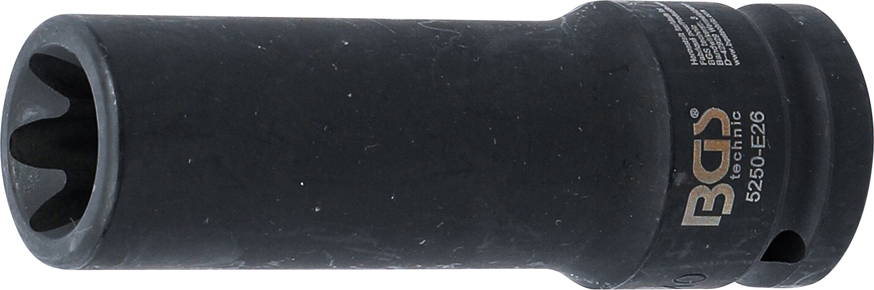 Strømstik E-profil, dyb | 20 mm (3/4") | E26