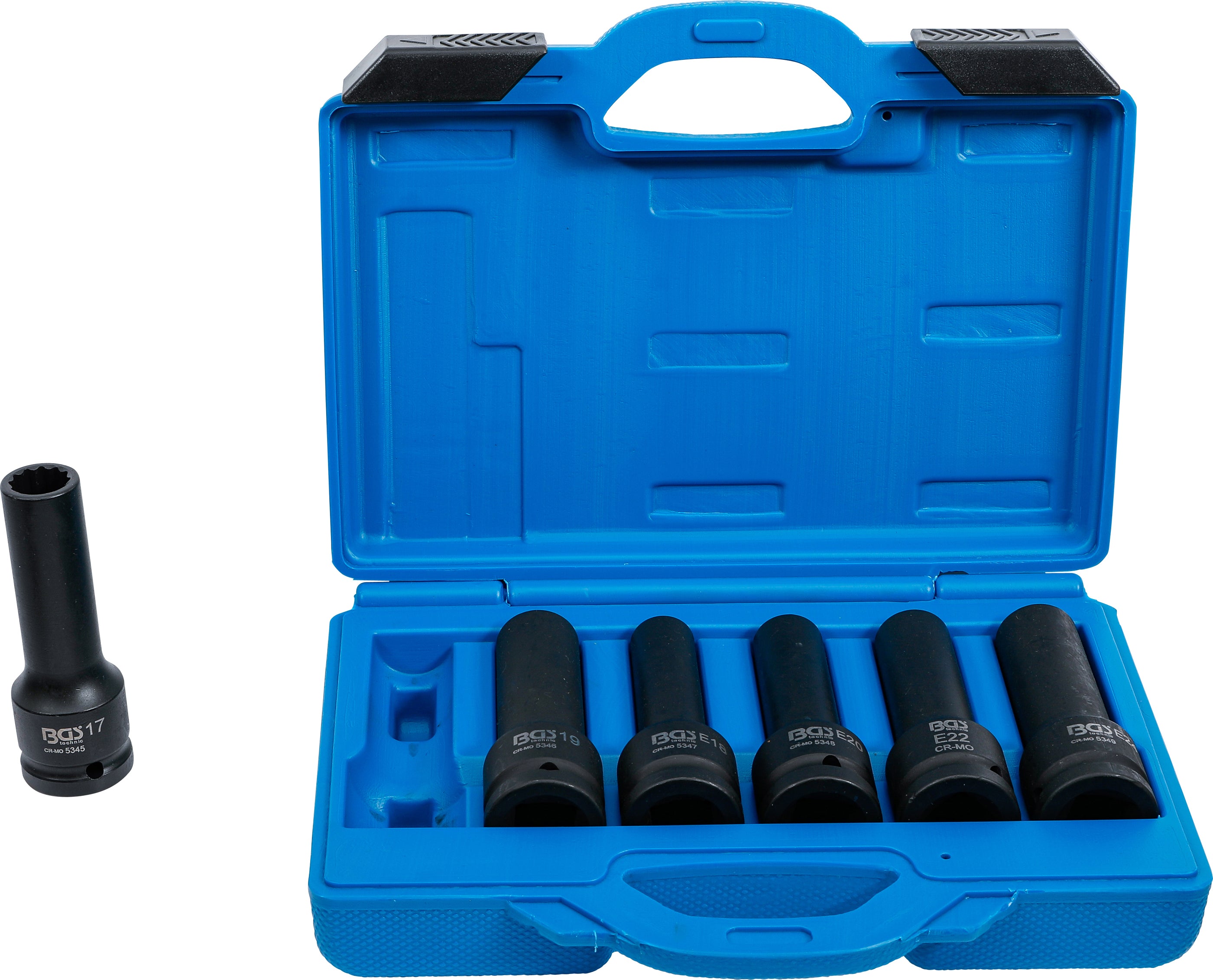 Topnøglesæt E-profil, sekskant | 20 mm (3/4") | 6 dele