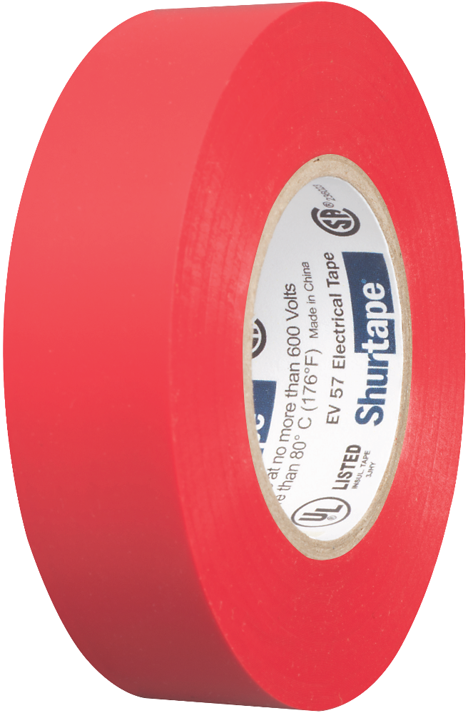 Elektrisk tape EV57 Rød 19mmx20m 