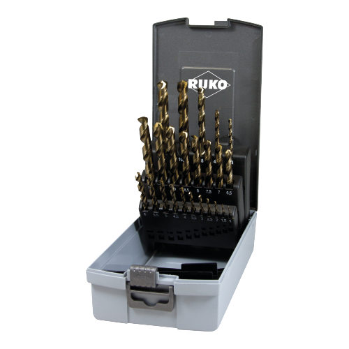 RUKO Boresæt Co5 1-10,5mm/0,5 + 3,3 4,2 6,8 10,2 mm