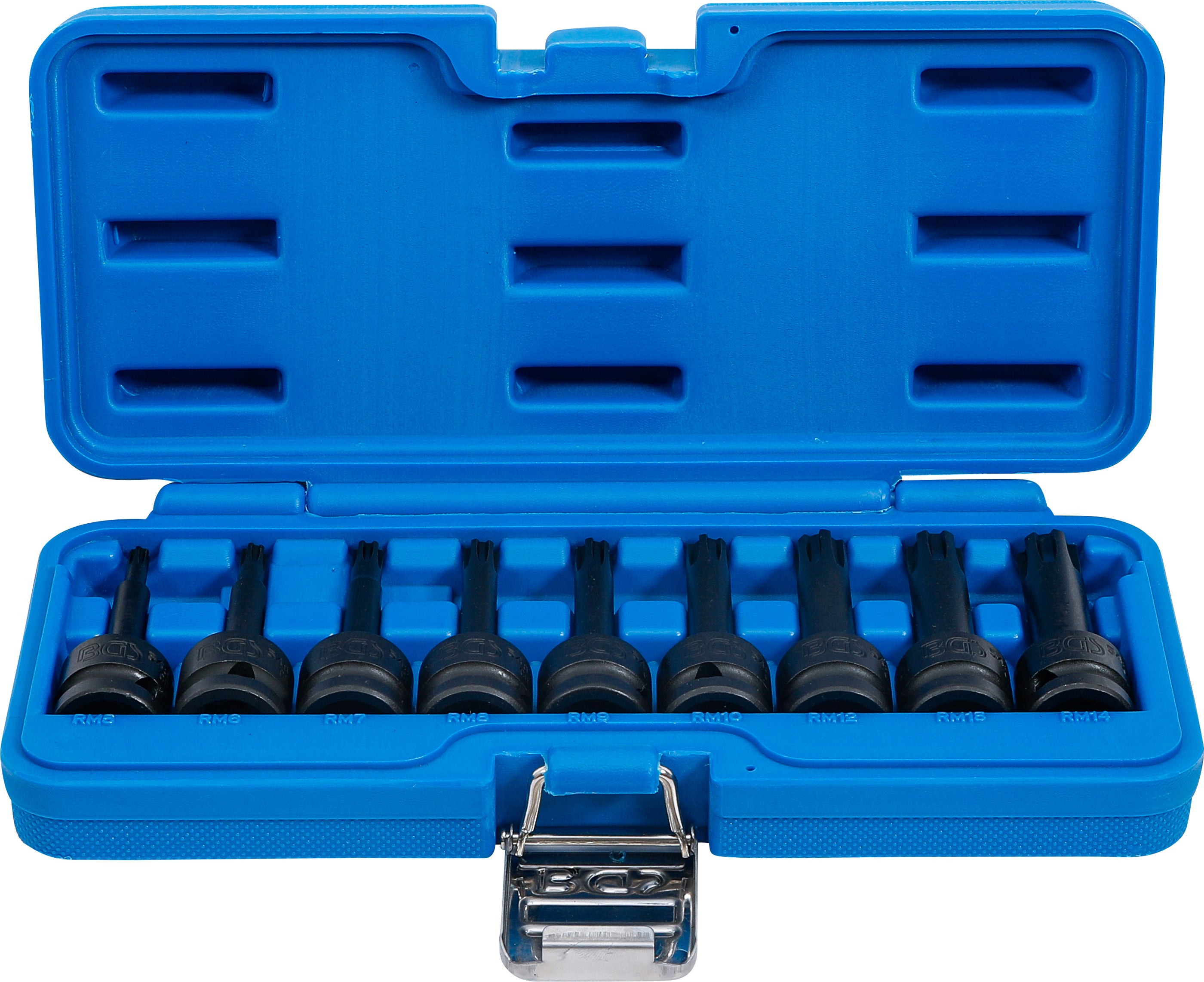 Power Bit-indsatssæt | 12,5 mm (1/2") | Kileprofil (til Ribe) M5 - M14 | 9 dele