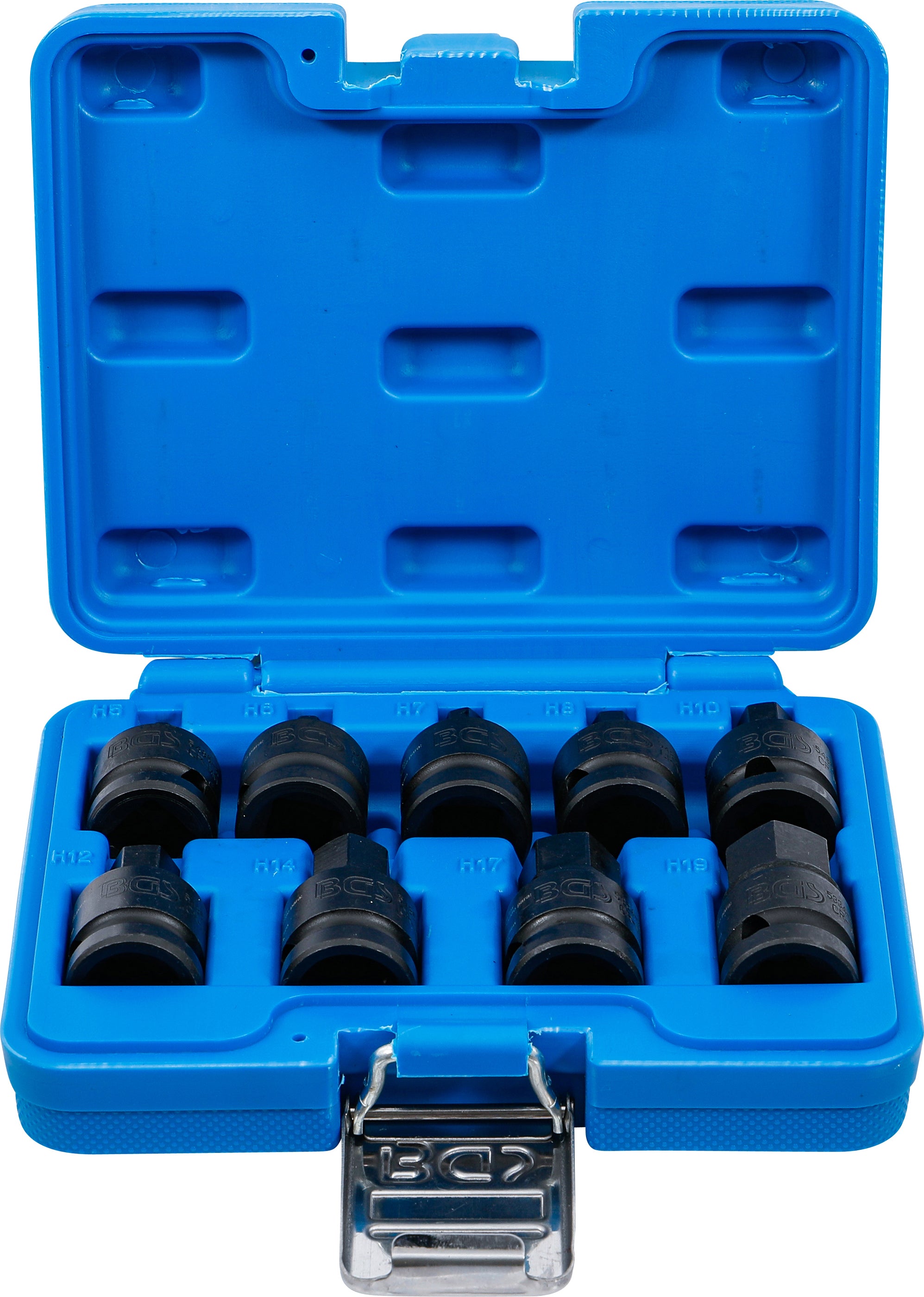 Kraft-Bit-Insats-sats | 12,5 mm (1/2") | Inre sexkant 5 - 19 mm | 9 delar