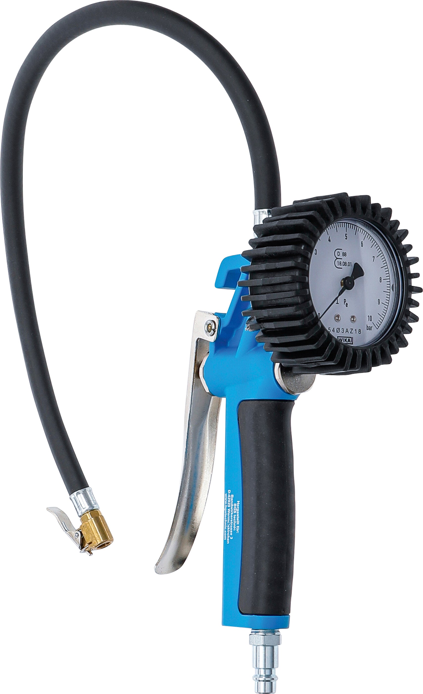 Trykluftsdækpumpe | Kalibreret | 0 - 10 bar