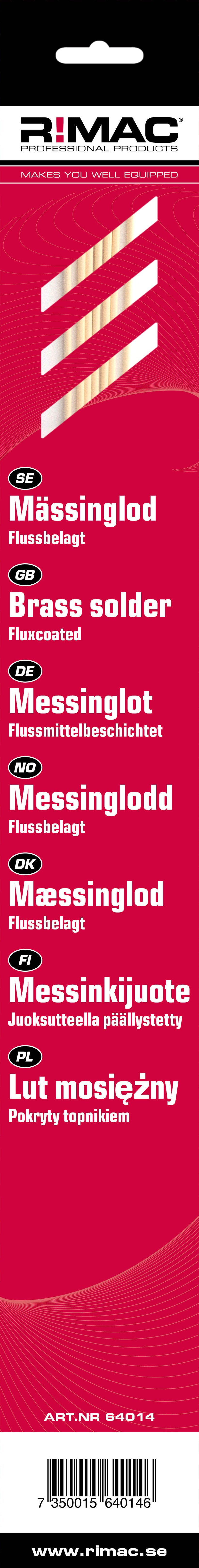 RIMAC SB-pac messing loddeflusmiddel belagt 2,0 mm x 7 stk.