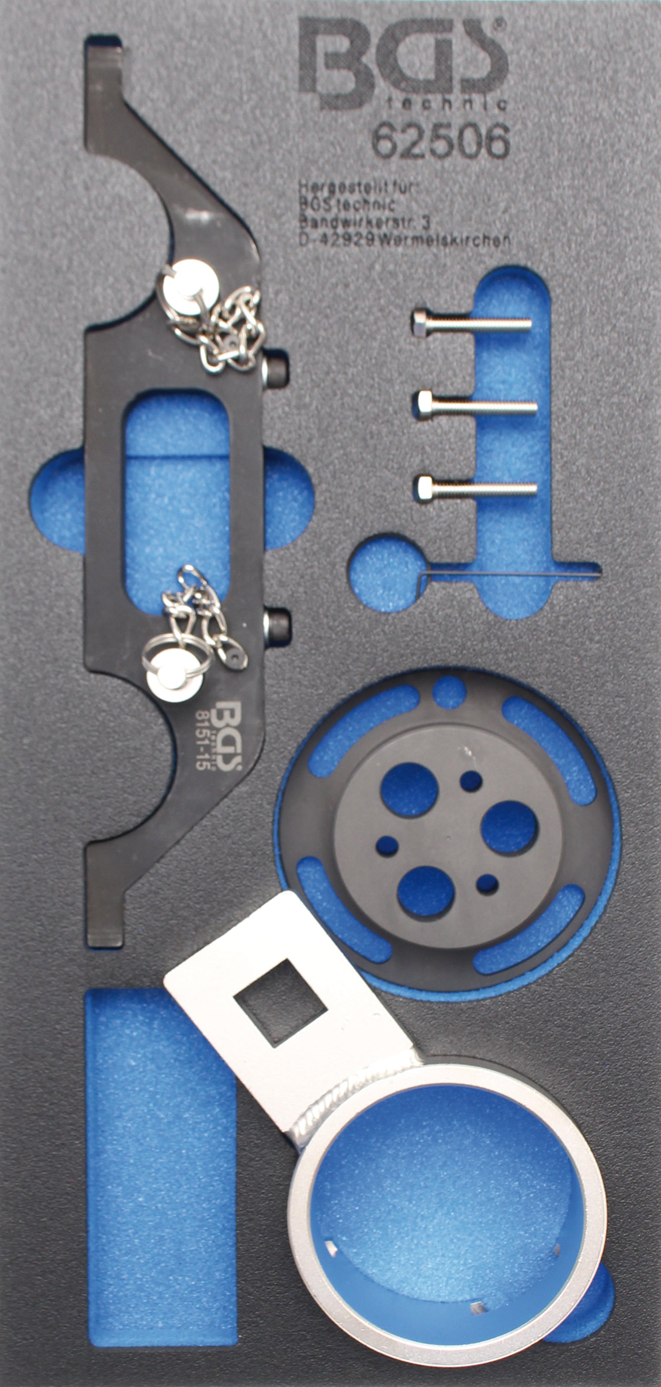 Verkstadsvagninlägg 1/3: Motor-Inställningsverktyg-sats | för Opel Vectra, Signum, Zafira