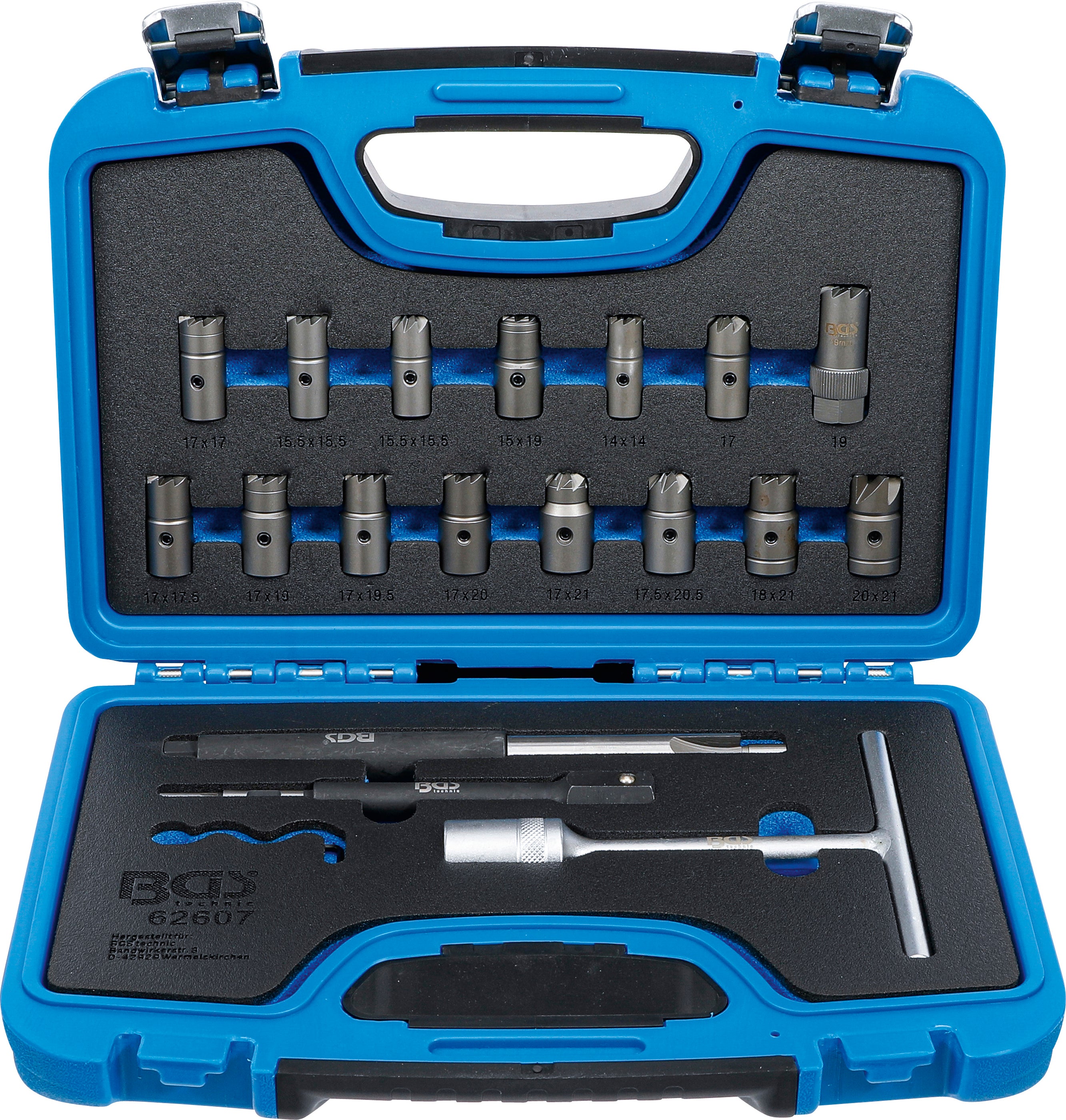 Injektorer-Tätningssäte-Fräsverktyg-sats | 19 delar