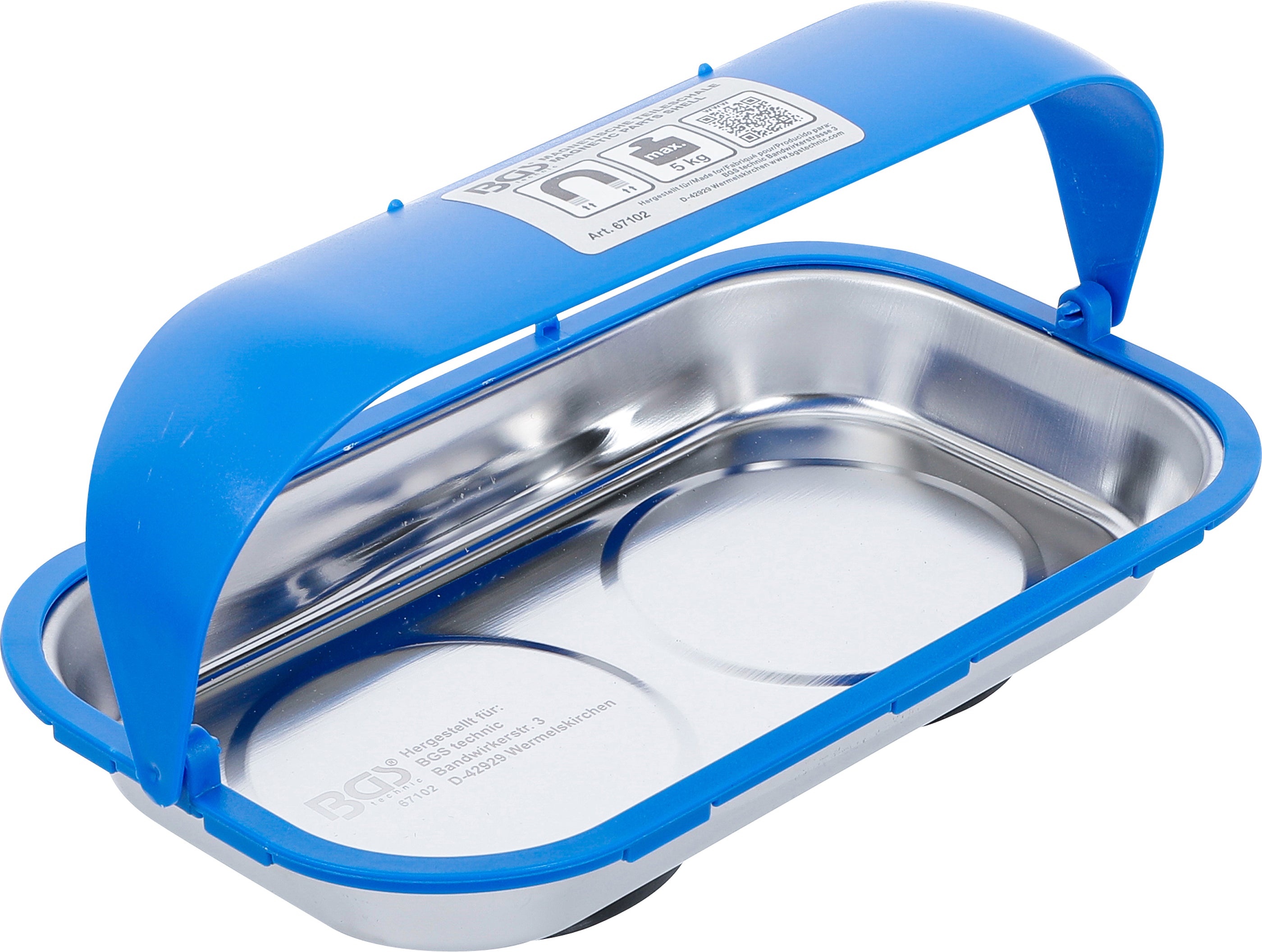 Magnetisk delskål med skærm