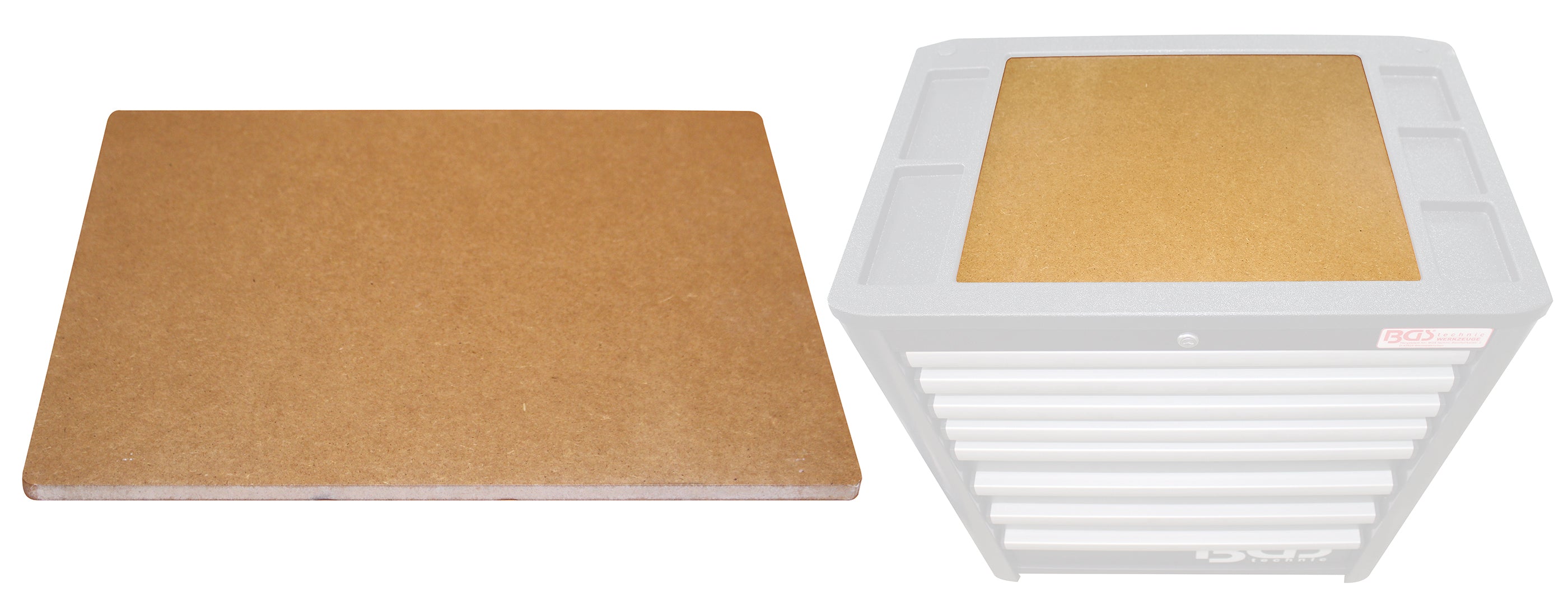 MDF træpanelindsats til PROFI værkstedsvogn