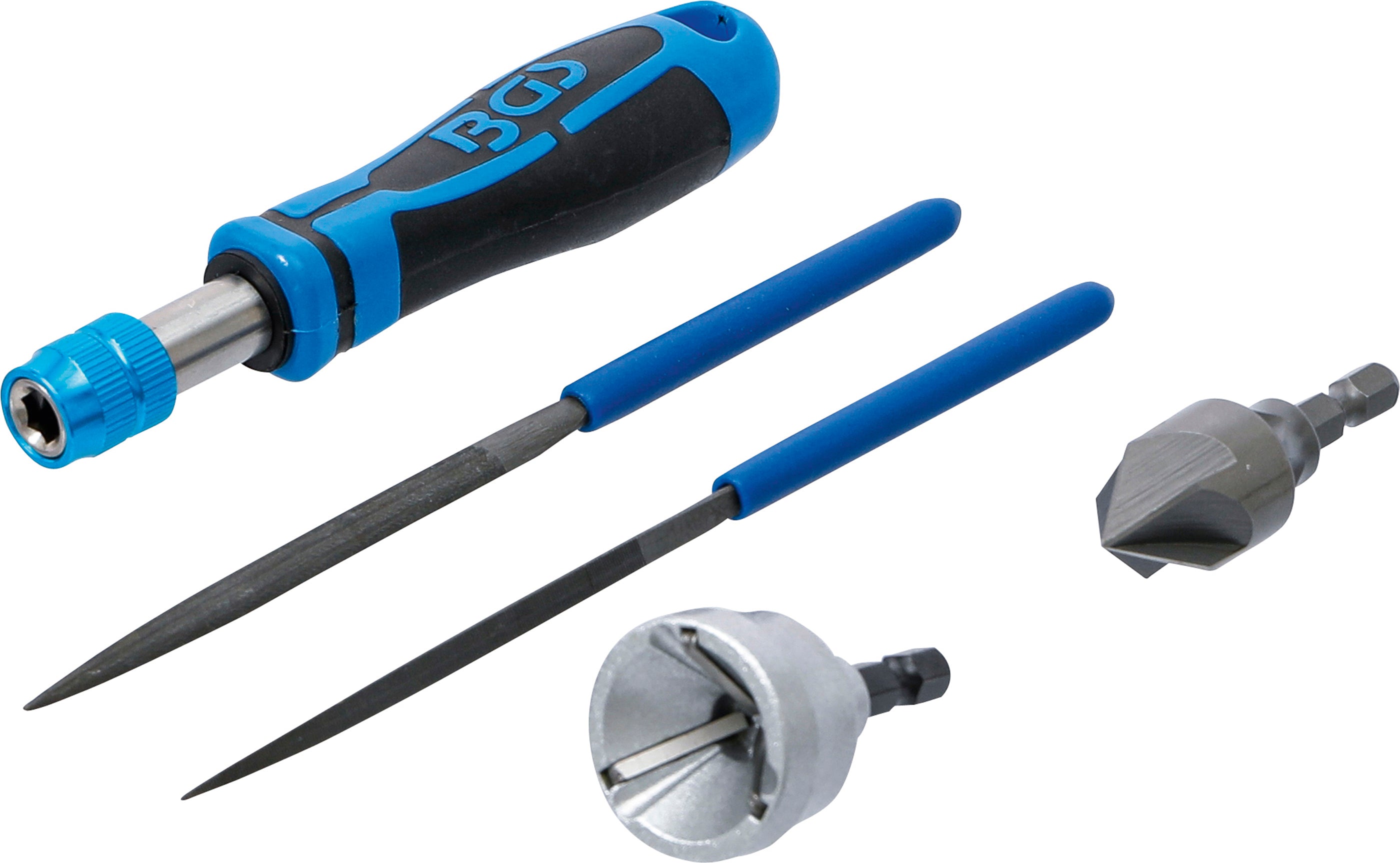 Afgrater til intern/udvendig brug og filsæt | 5 dele