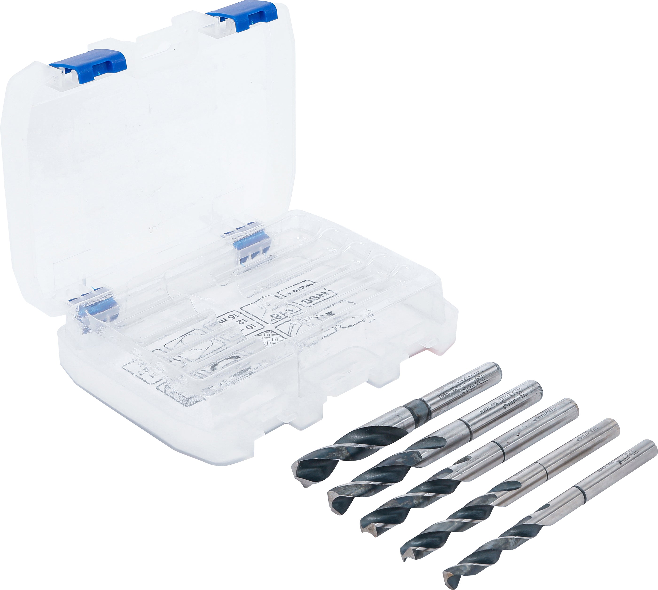HSS-Borr-Sats | 10 - 11 - 12 - 13 - 15 mm | 5 delar
