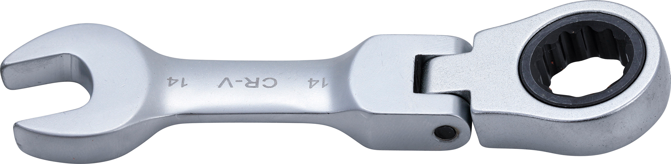 U-skraldenøgle | kort | vinklet | 14 mm