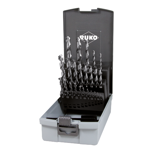 RUKO Boresæt HSS 1-10,5mm/0,5 + 3,3 4,2 6,8 10,2 mm