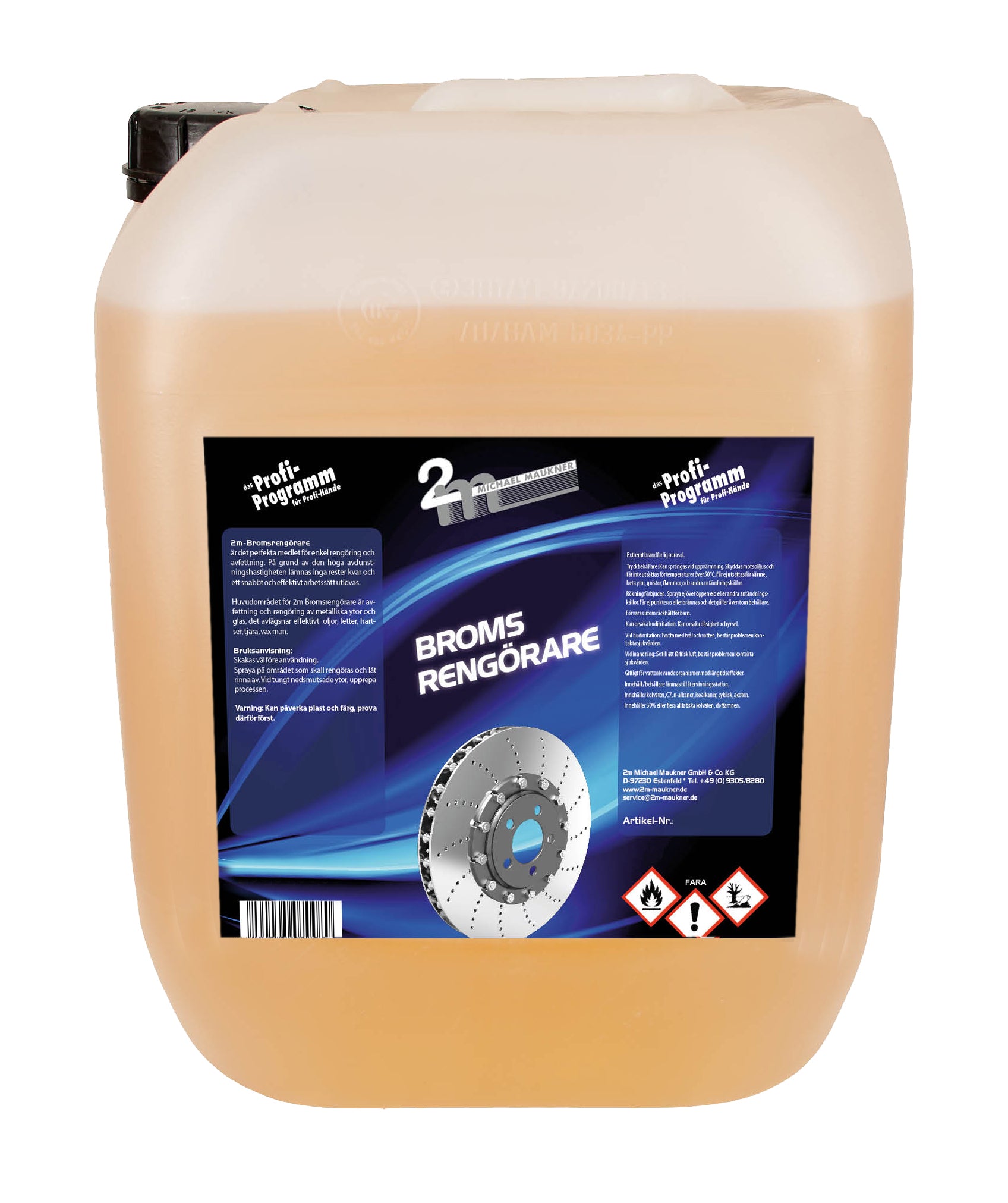 2M Bremserengøringsmiddel 5L