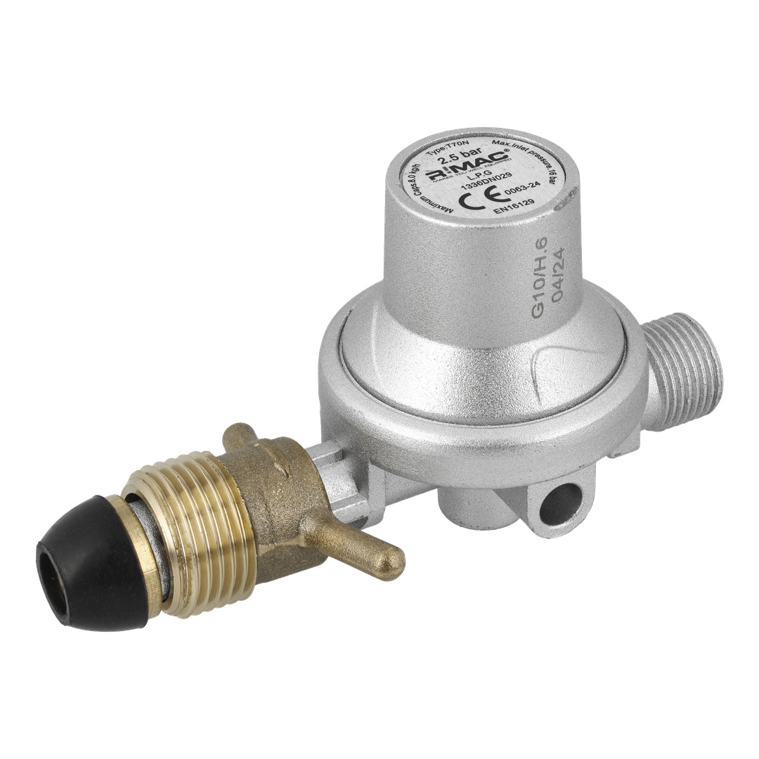 LPG-regulator 2,5 bar / 8 kg Sverige
