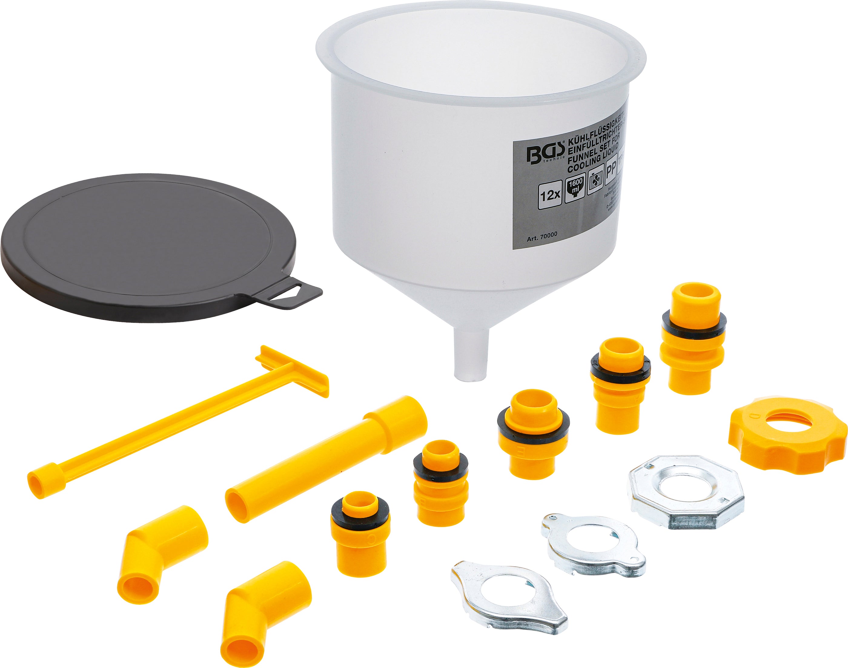 Kølevæskepåfyldningstragtsæt | 12 dele