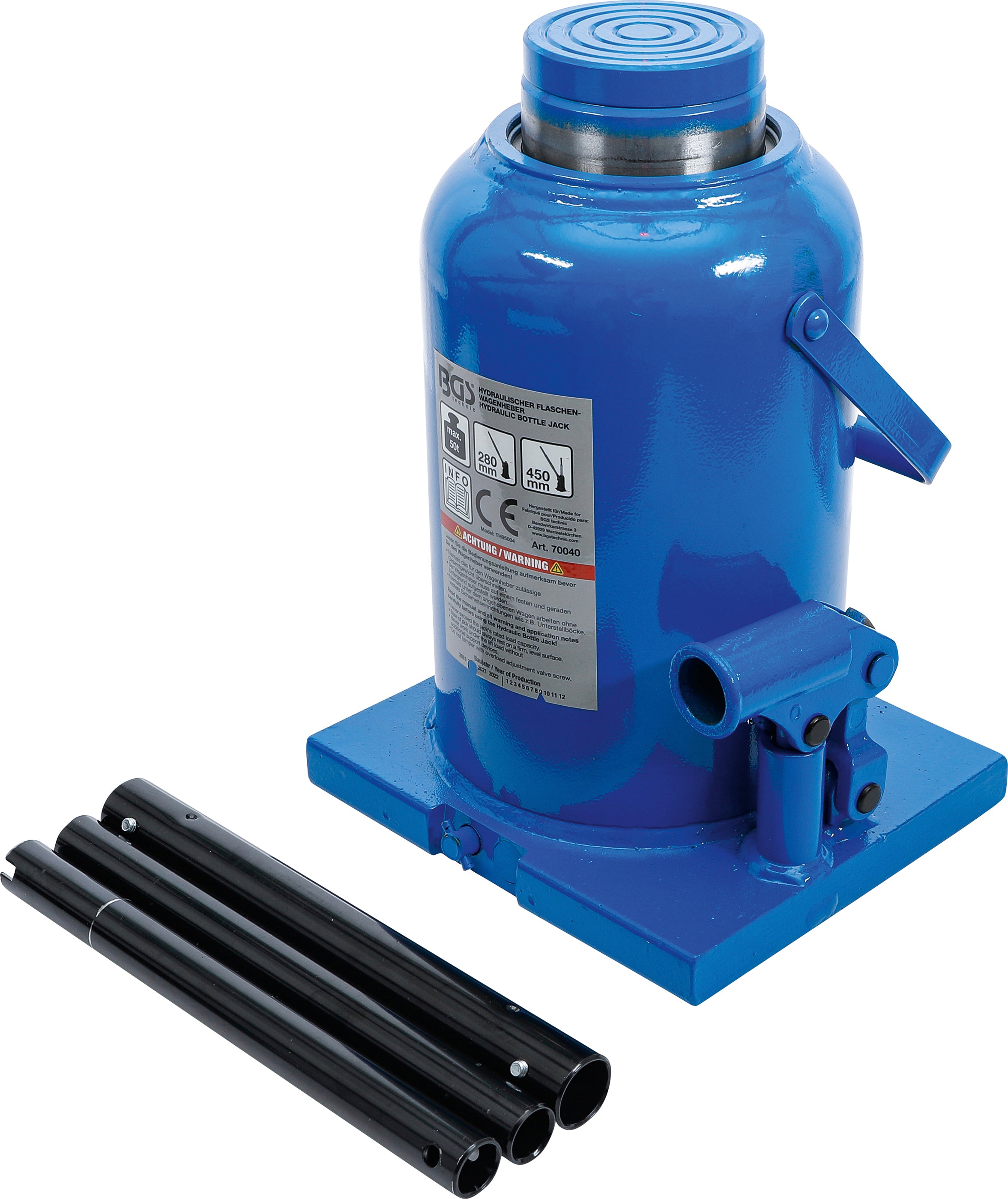 Hydraulisk flaskedonkraft | 50 t