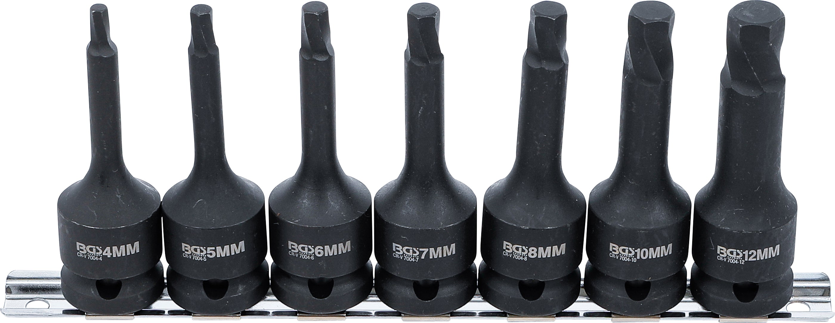 Skruvutdragare-sats | fäste 12,5 mm (1/2") | för defekta insexskruvar 3 - 10 mm | 7 delar