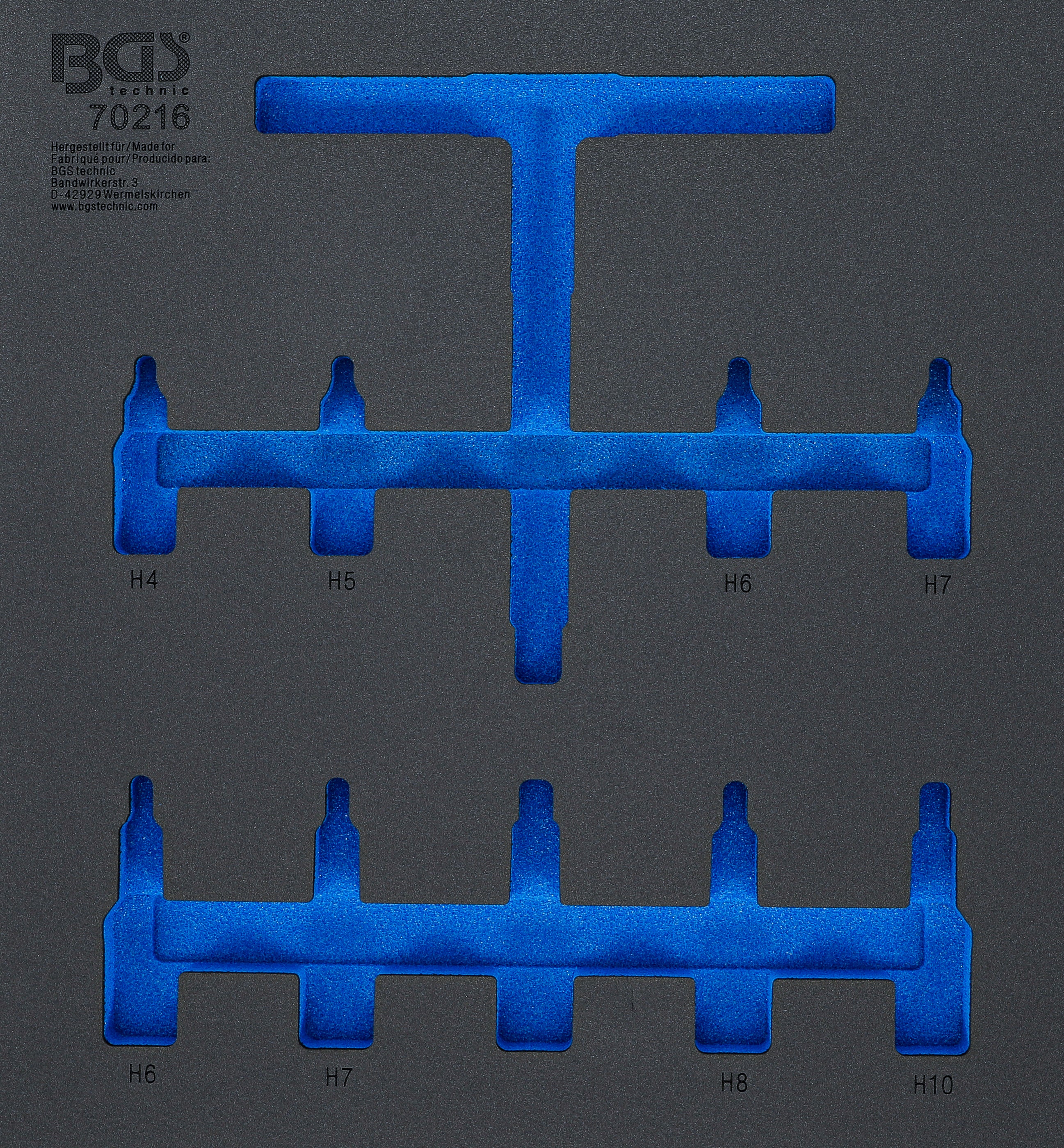 Værkstedsvognsindsats 2/3 | tom | til BGS 70216