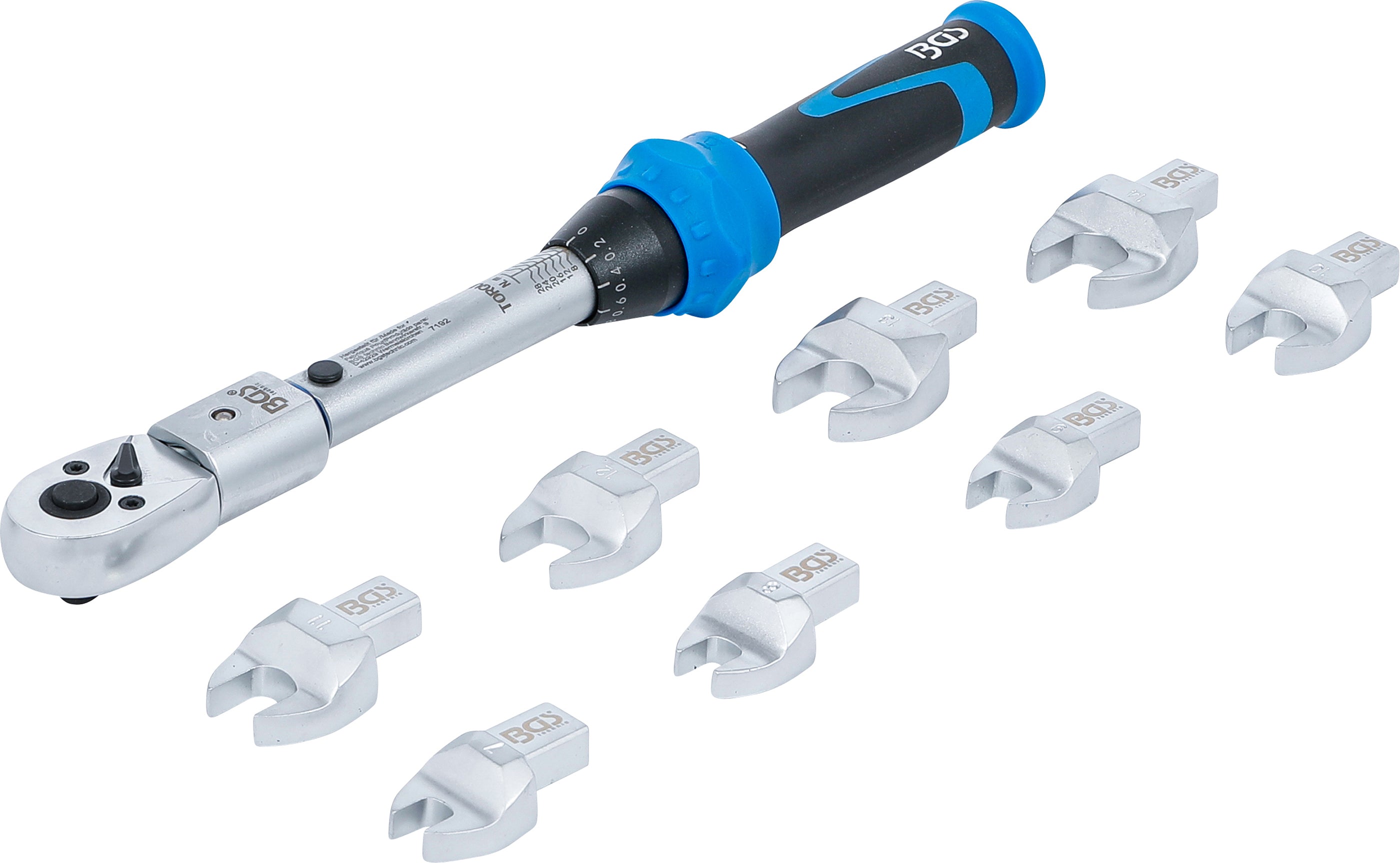 Momentnøglesæt | Til topnøgler 9 x 12 mm | 6 - 30 Nm | 10 dele