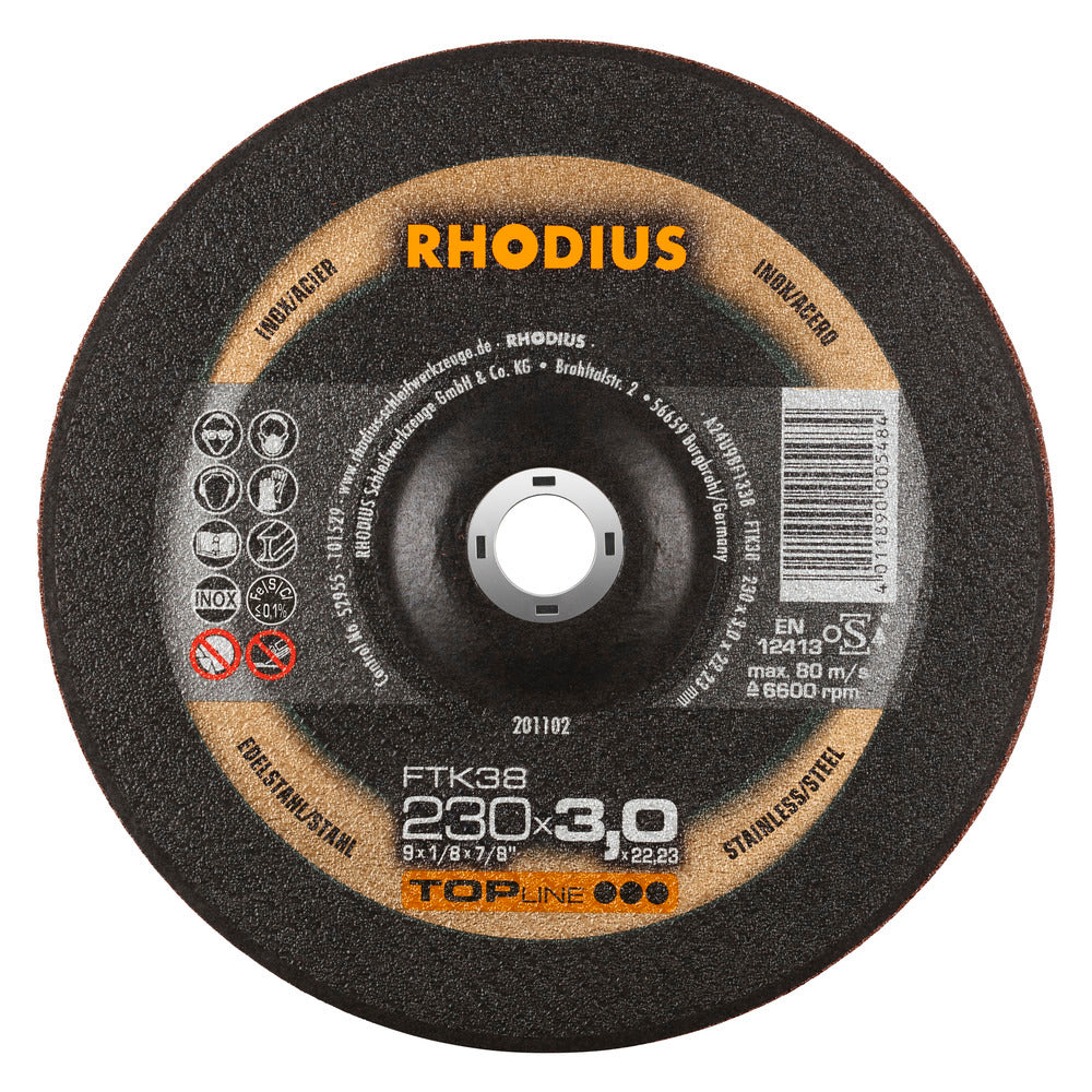 RHODIUS FTK38 Skæreskive 230x3,0x22,23 (25 stk.) 
