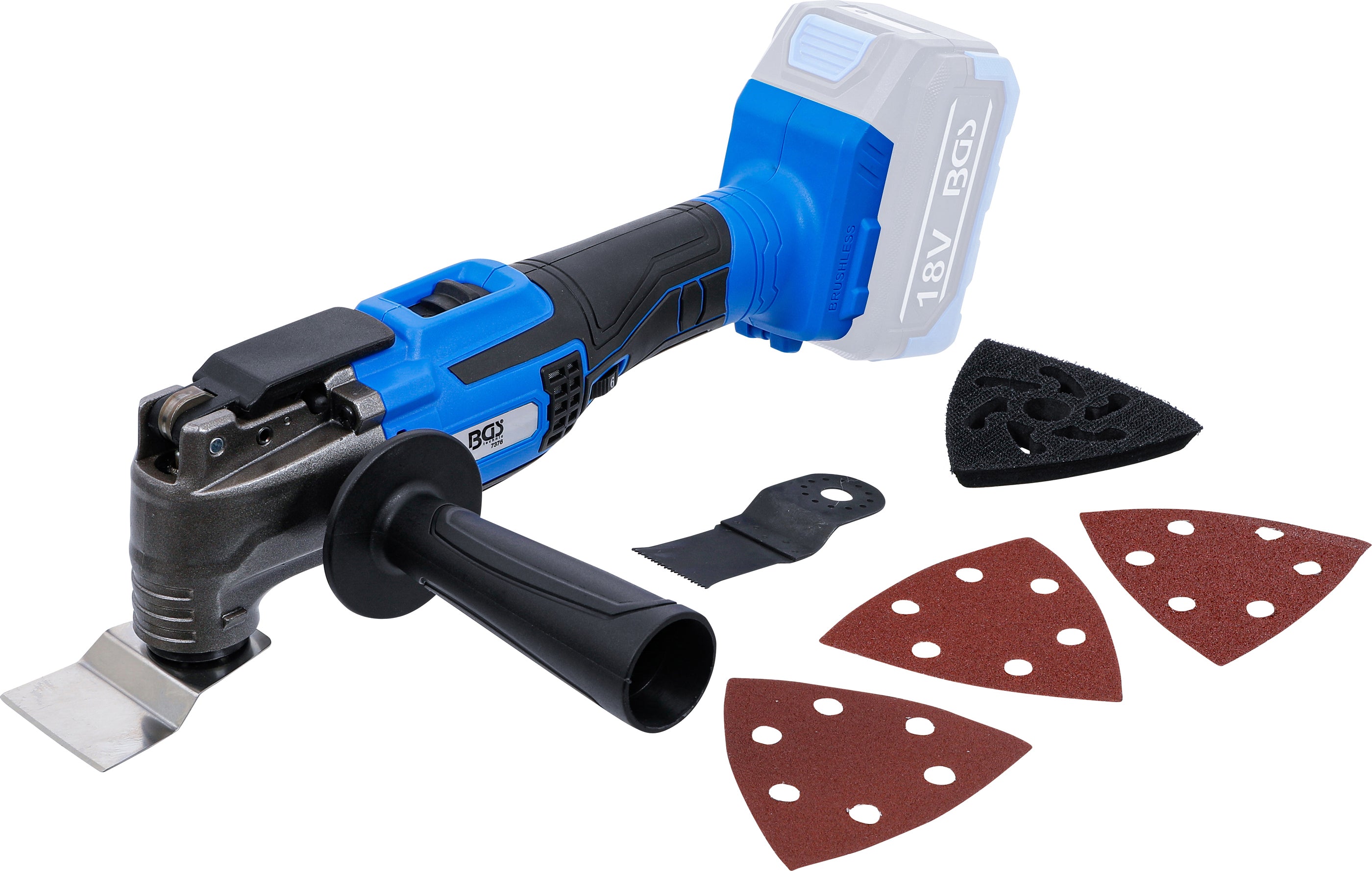 Batteridrevet multiværktøj | børsteløs | 18 V | uden batteri