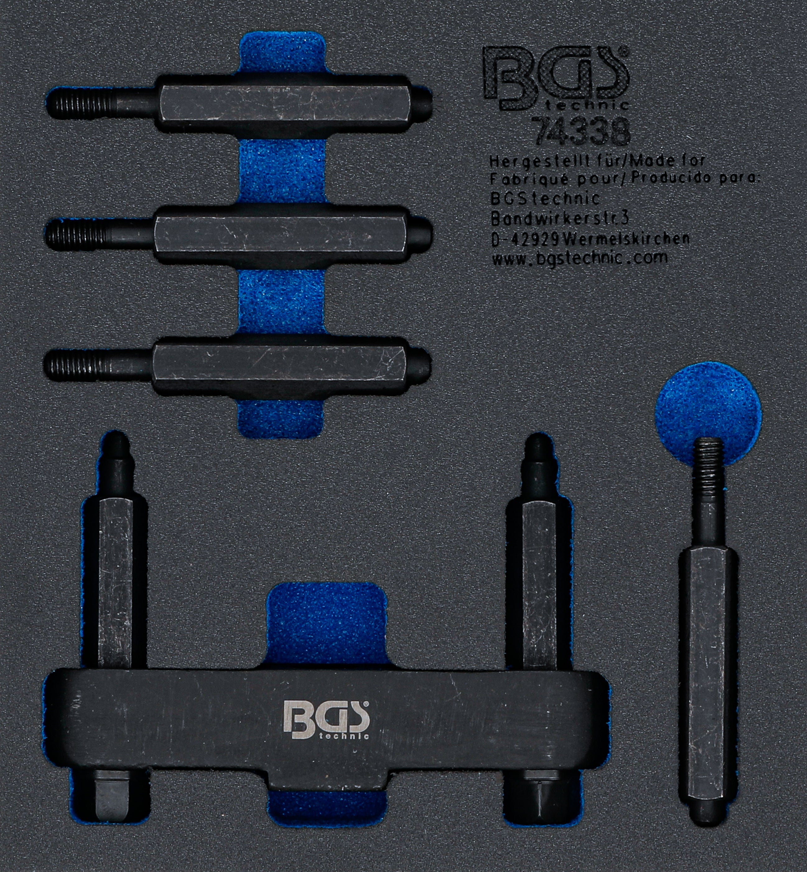 Værkstedsvognsindsats 1/6: Aksellåsemøtriknøgle | til lastbilbagaksler
