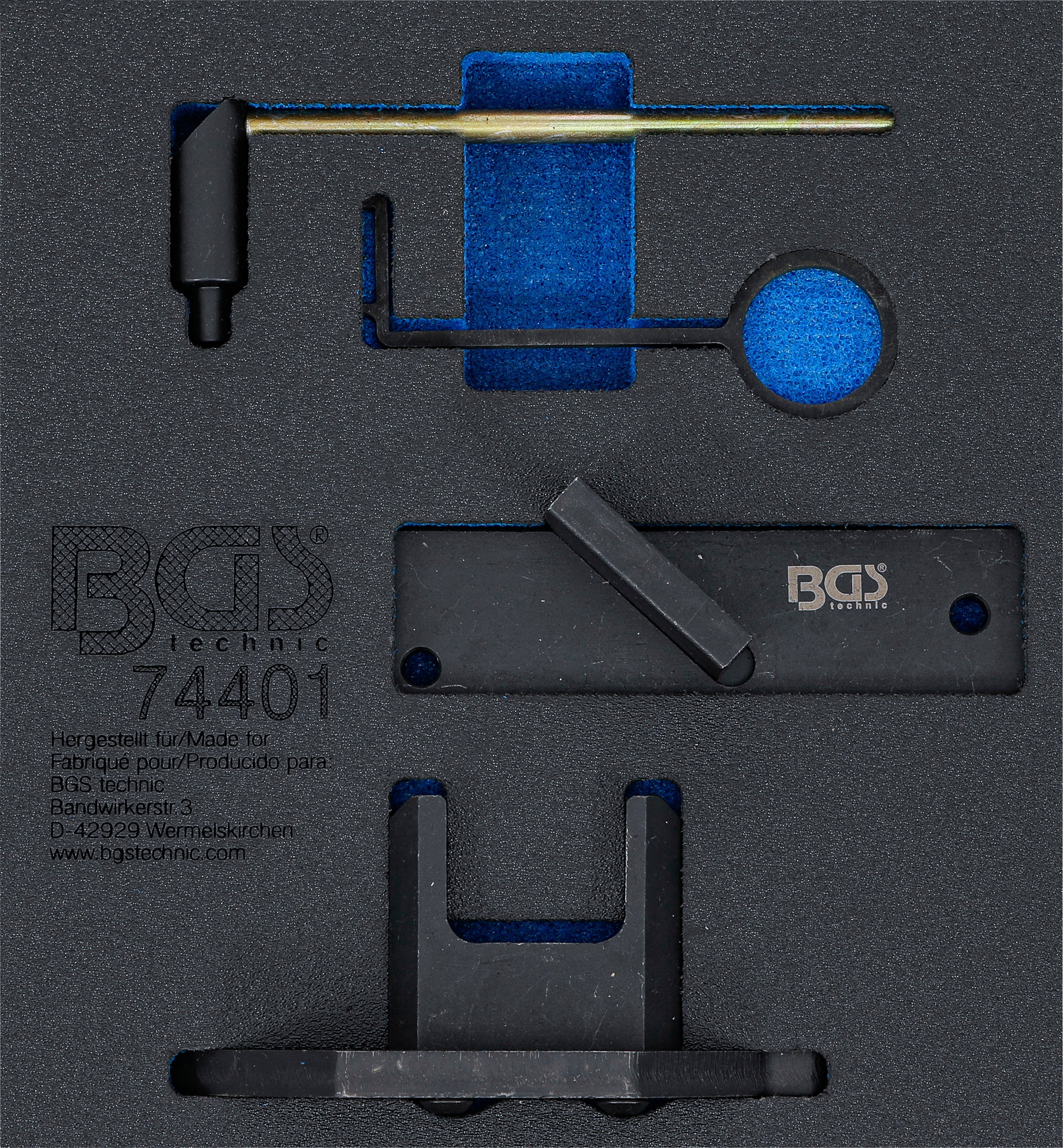 Værkstedsvognsindsats 1/6: Motorjusteringsværktøjssæt | til Citroën, Peugeot 1.2 GDI PureTech