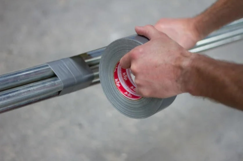 Stoftape Proff Sølv 50mm x 50m (24 stk/pakke)