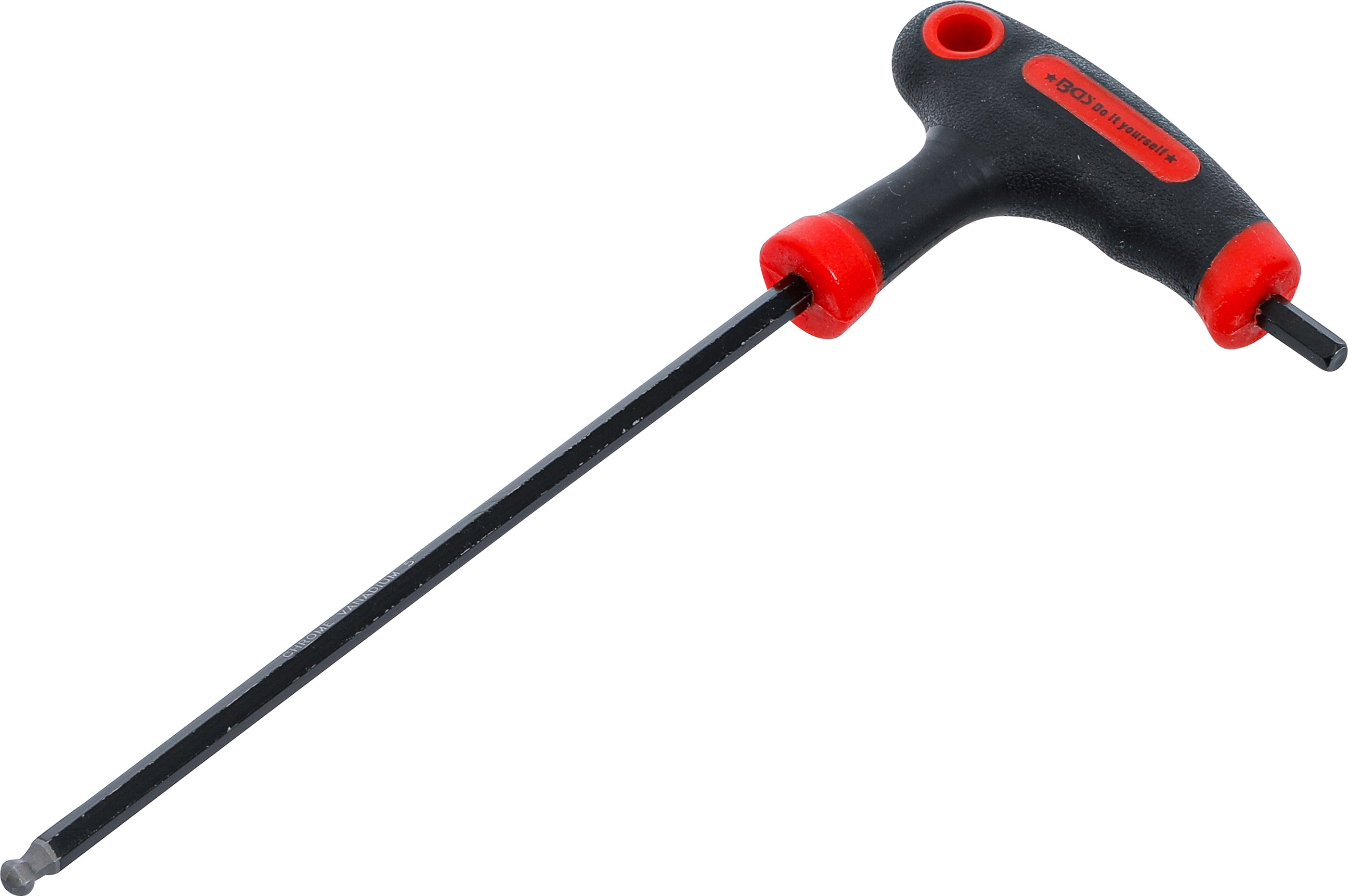 Skruvmejsel med T-handtag och klinga på sidan | Inre sexkant / Inre sexkant med kulhuvud 5 mm